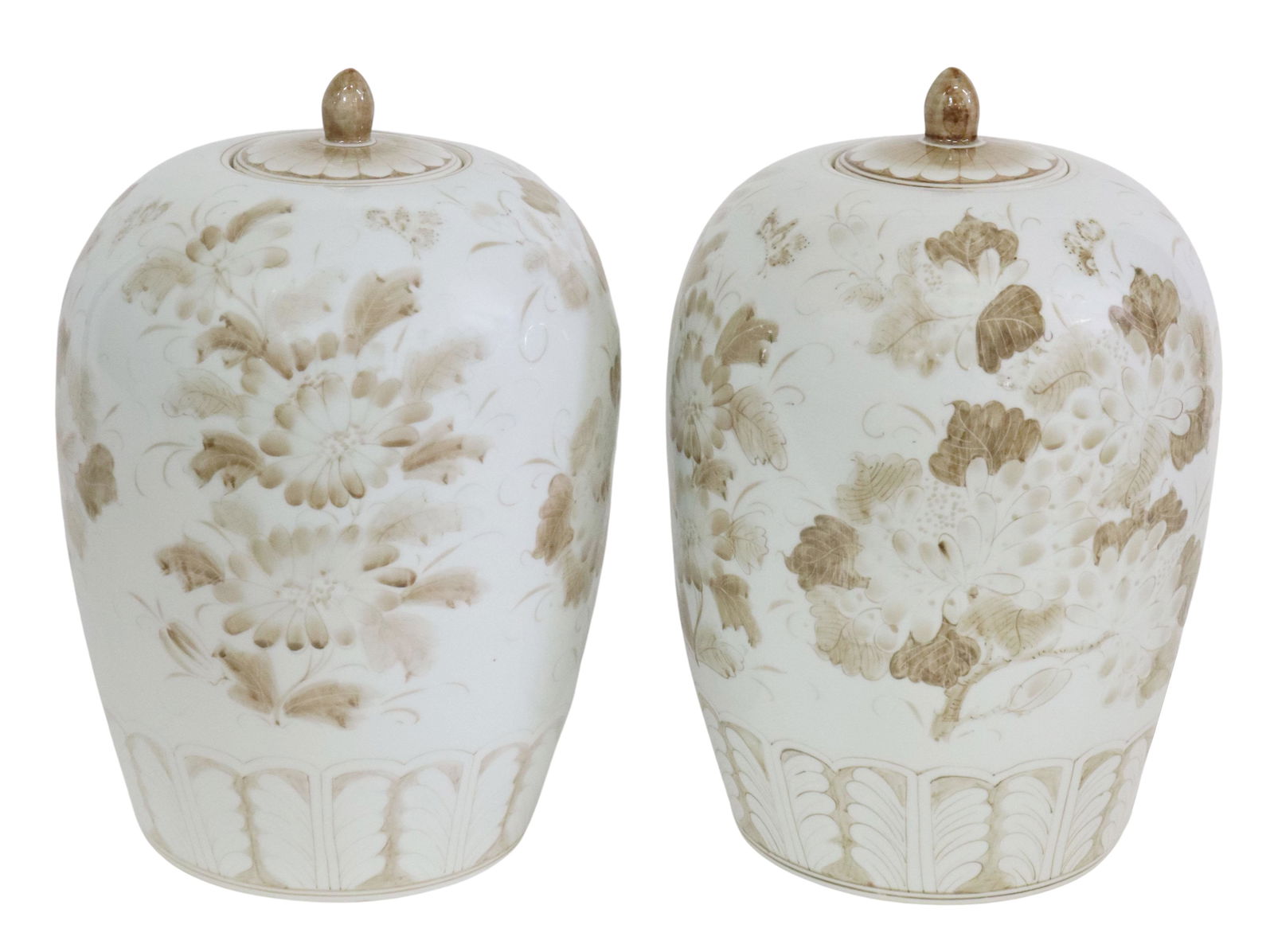 (2) MAITLAND-SMITH ASIAN PORCELAIN MELON JARS (1 of 4)