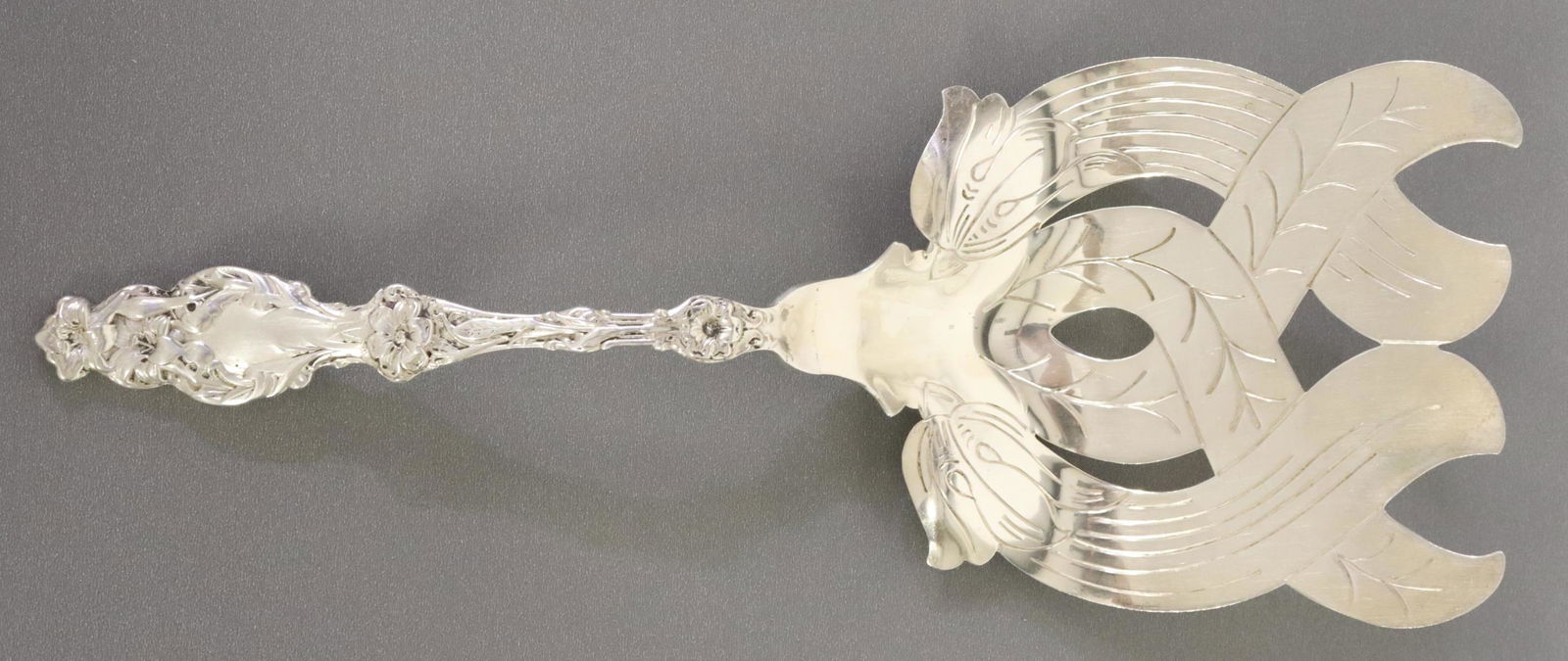 ART NOUVEAU STYLE STERLING ASPARAGUS SERVER (1 of 4)