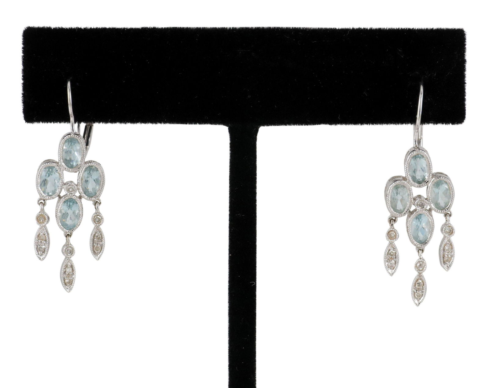 (PR) ESTATE 14KT WHITE GOLD & AQUAMARINE EARRINGS (1 of 3)