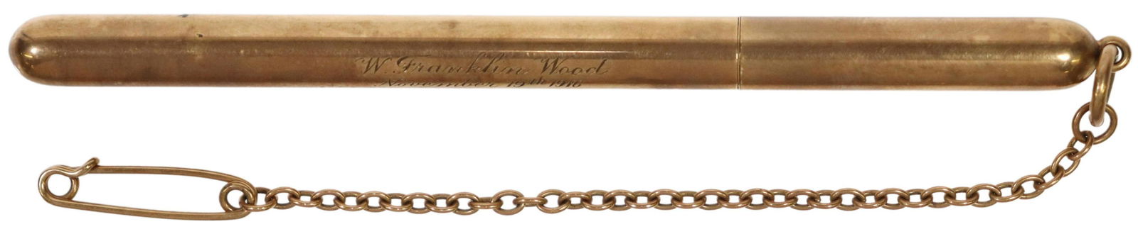TIFFANY & COMPANY 14KT GOLD FOB PENCIL CASE (1 of 3)