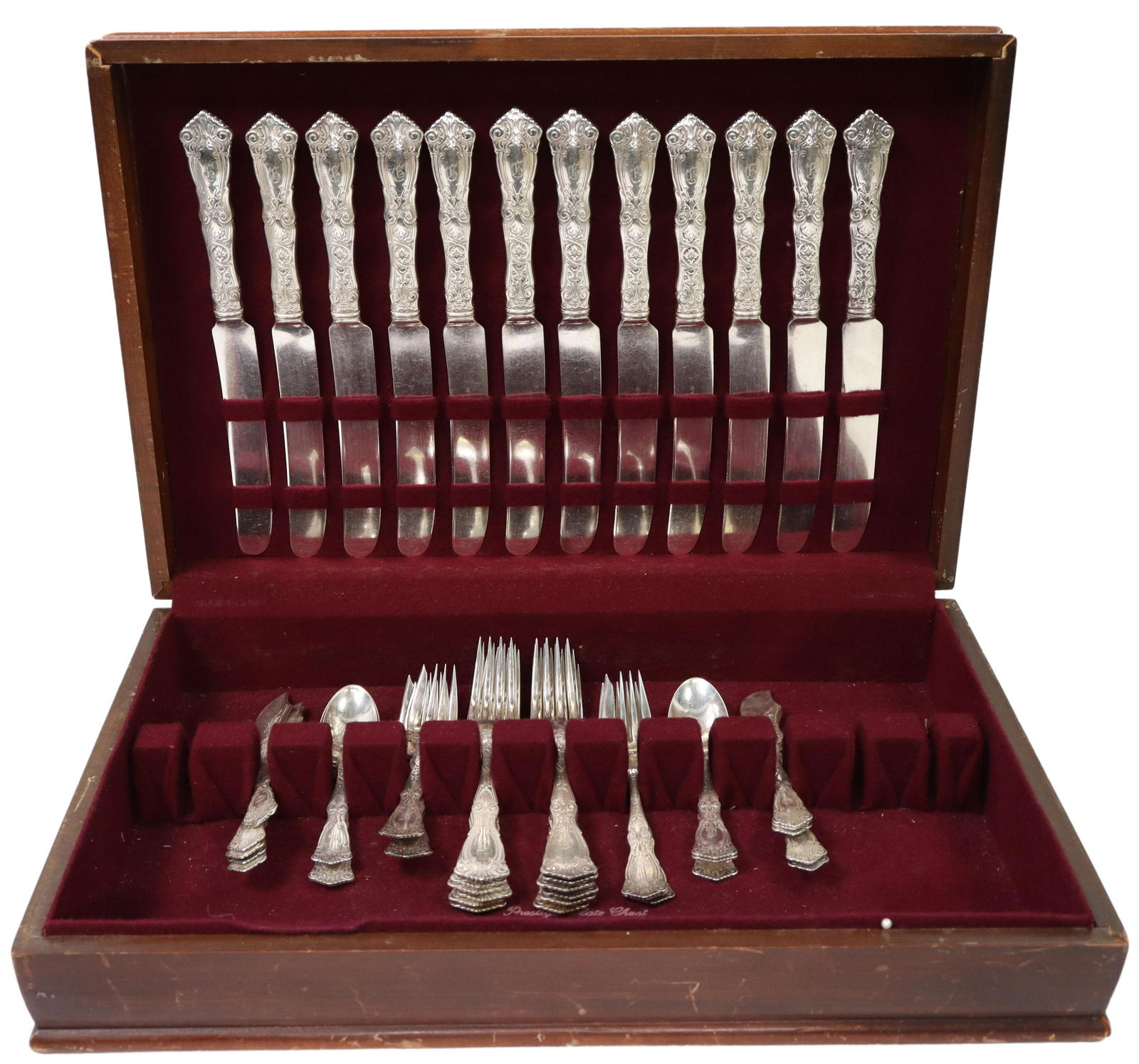 (47) WALLACE BERAIN STERLING FLATWARE SERVICE (1 of 6)
