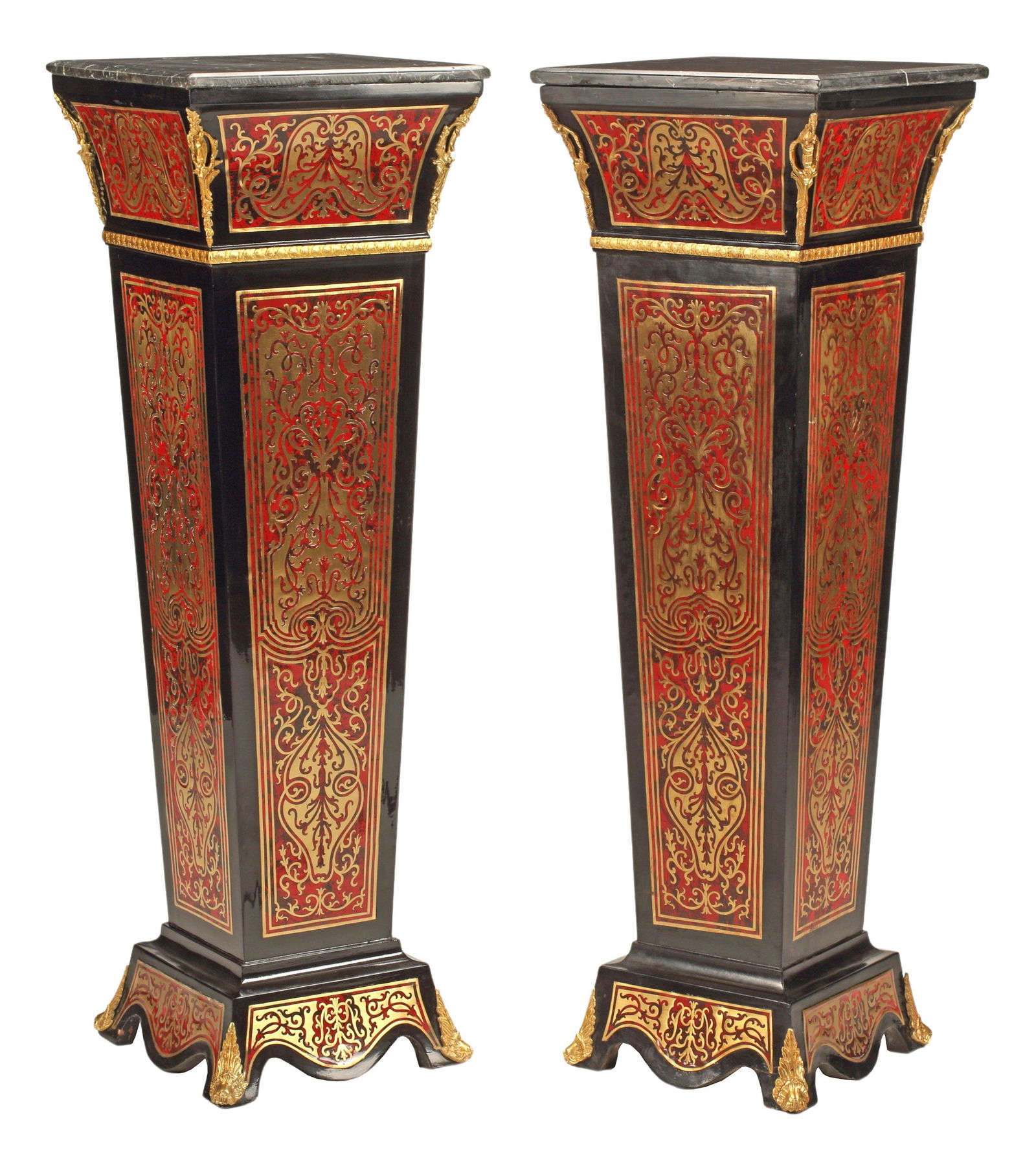 (2) LOUIS XIV STYLE ORMOLU-MOUNTED PEDESTALS (1 of 4)