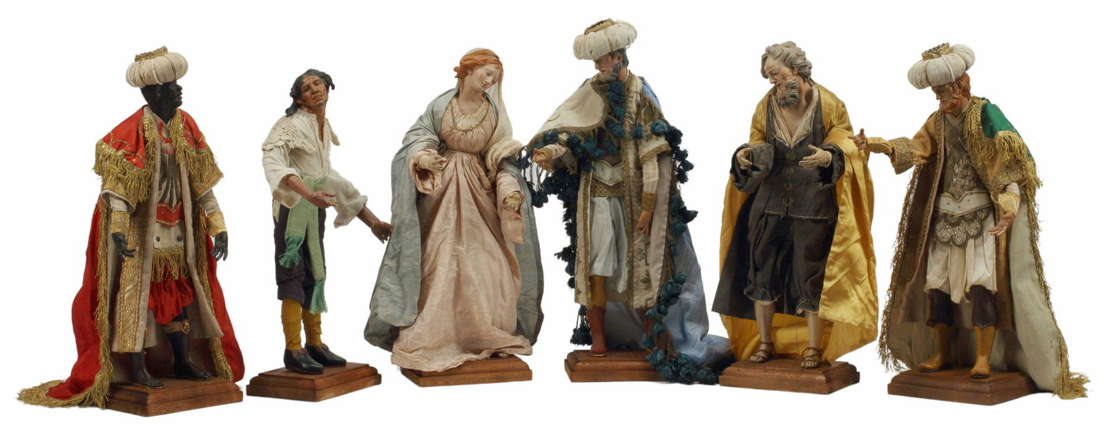 (6) NEAPOLITAN CRECHE NATIVITY FIGURES (1 of 6)