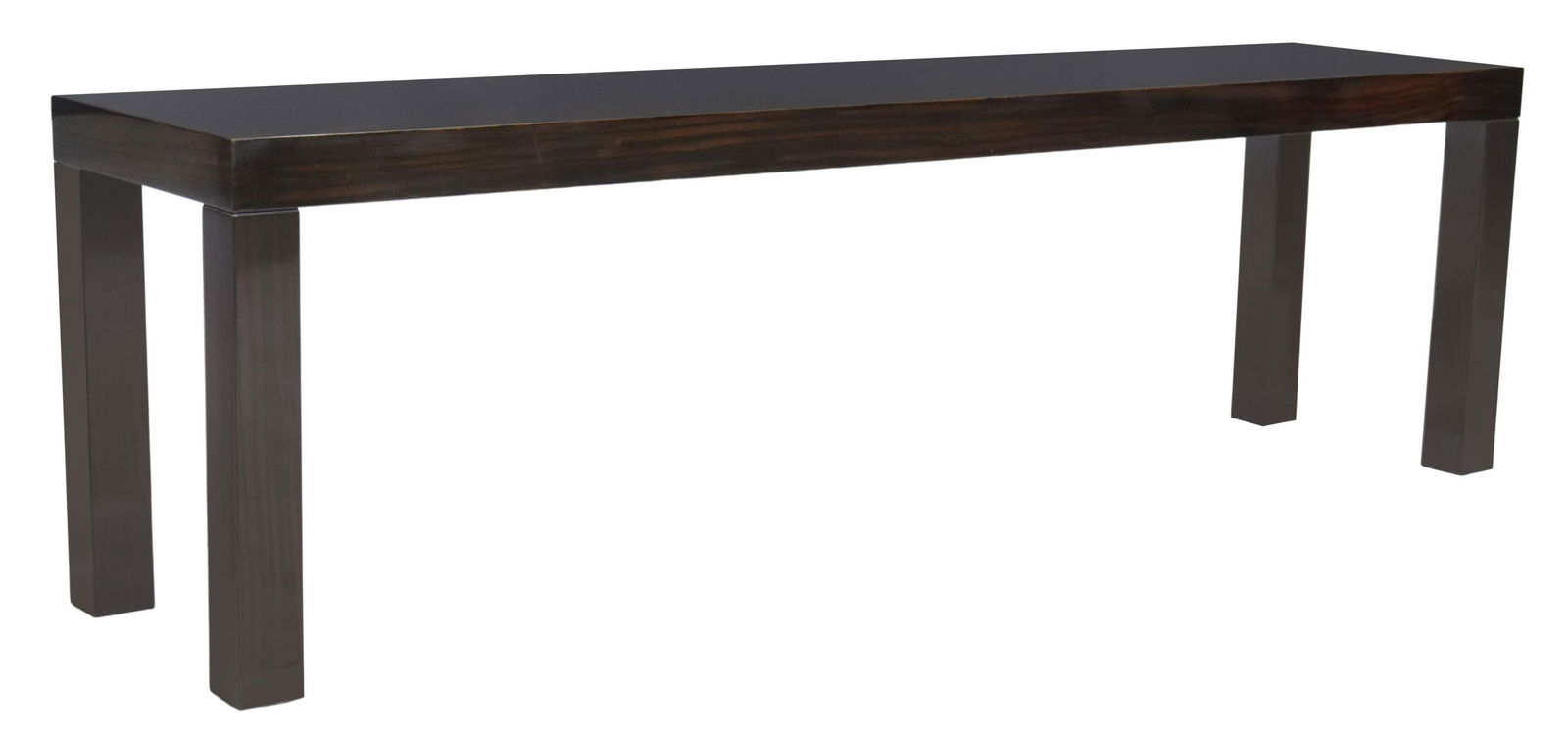 CONTEMPORARY LACQUERED EBONY FINISH CONSOLE TABLE (1 of 4)