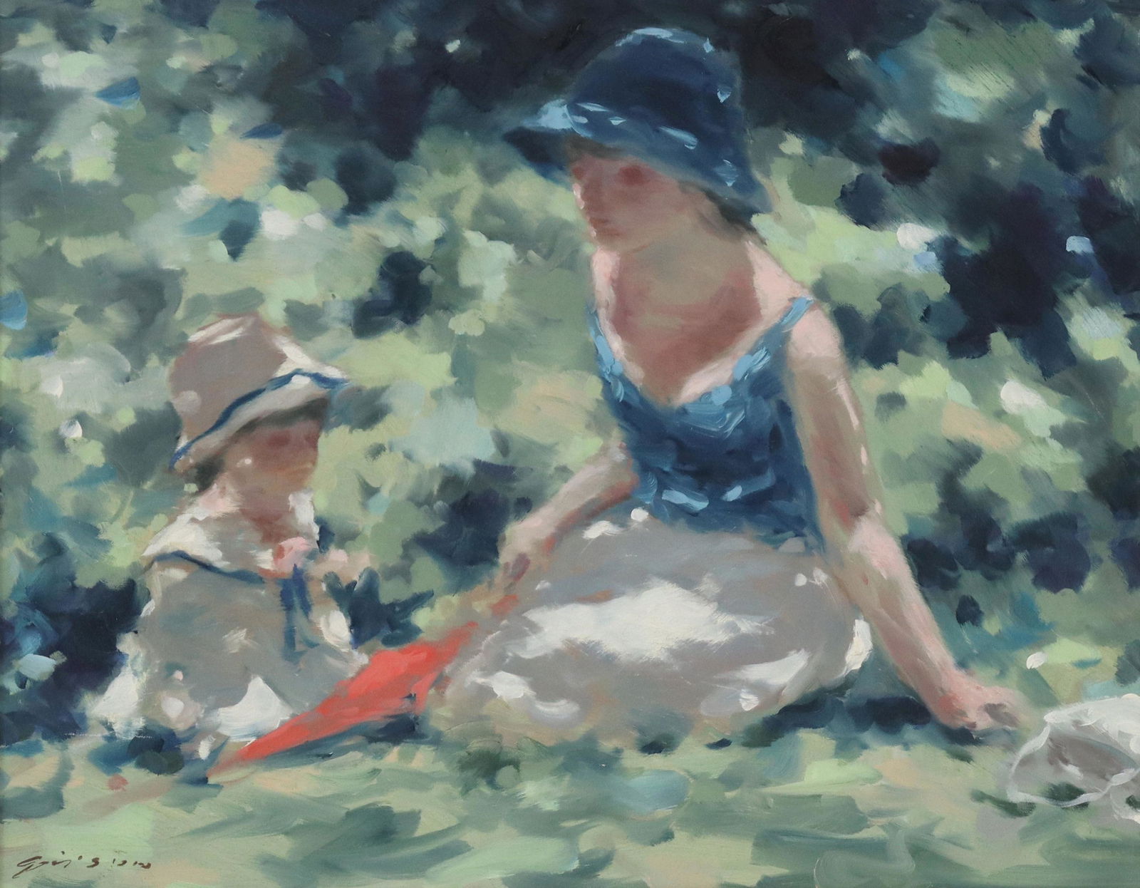 ANDRE GISSON (1921-2003) MOTHER & CHILD, 16" X 20" (1 of 4)