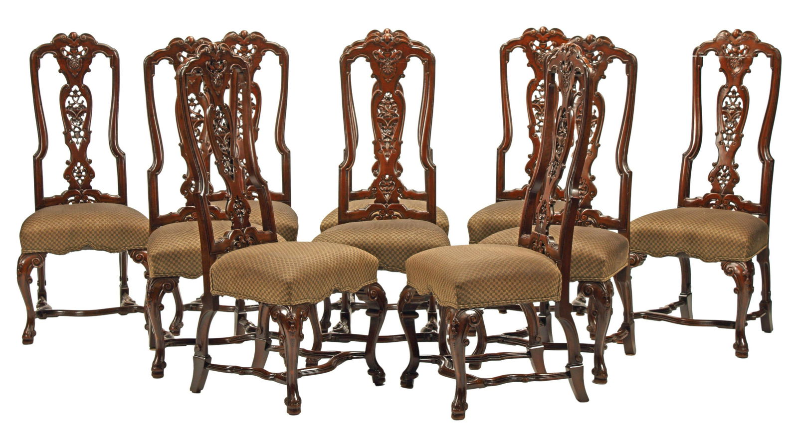 (10) BAROQUE STYLE MAHOGANY DINING CHAIRS (1 of 4)