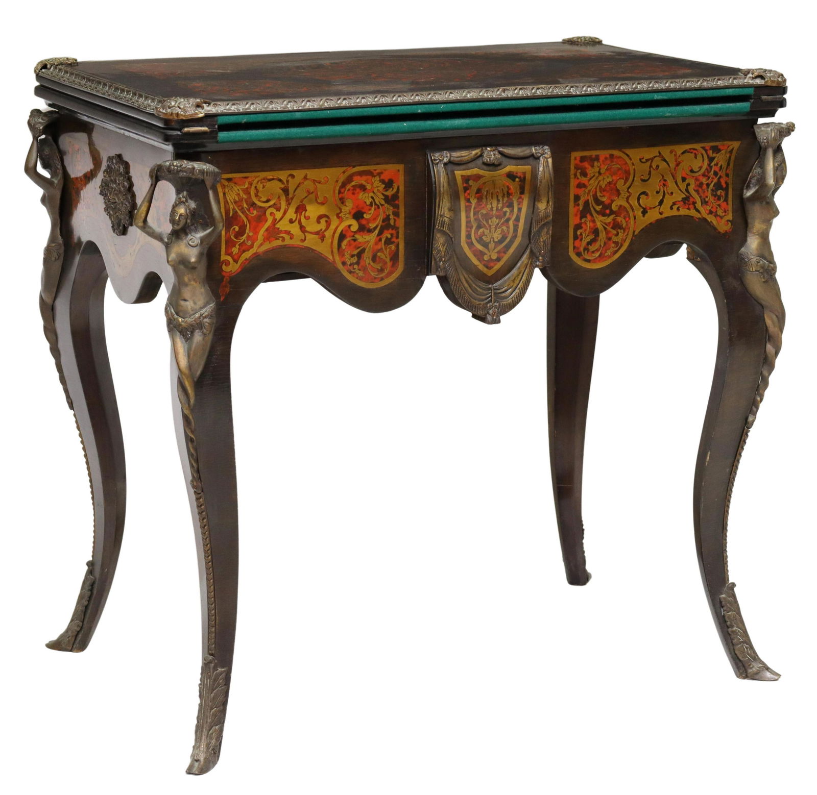 FRENCH NAPOLEON III INLAID FLIP-TOP GAMES TABLE (1 of 6)