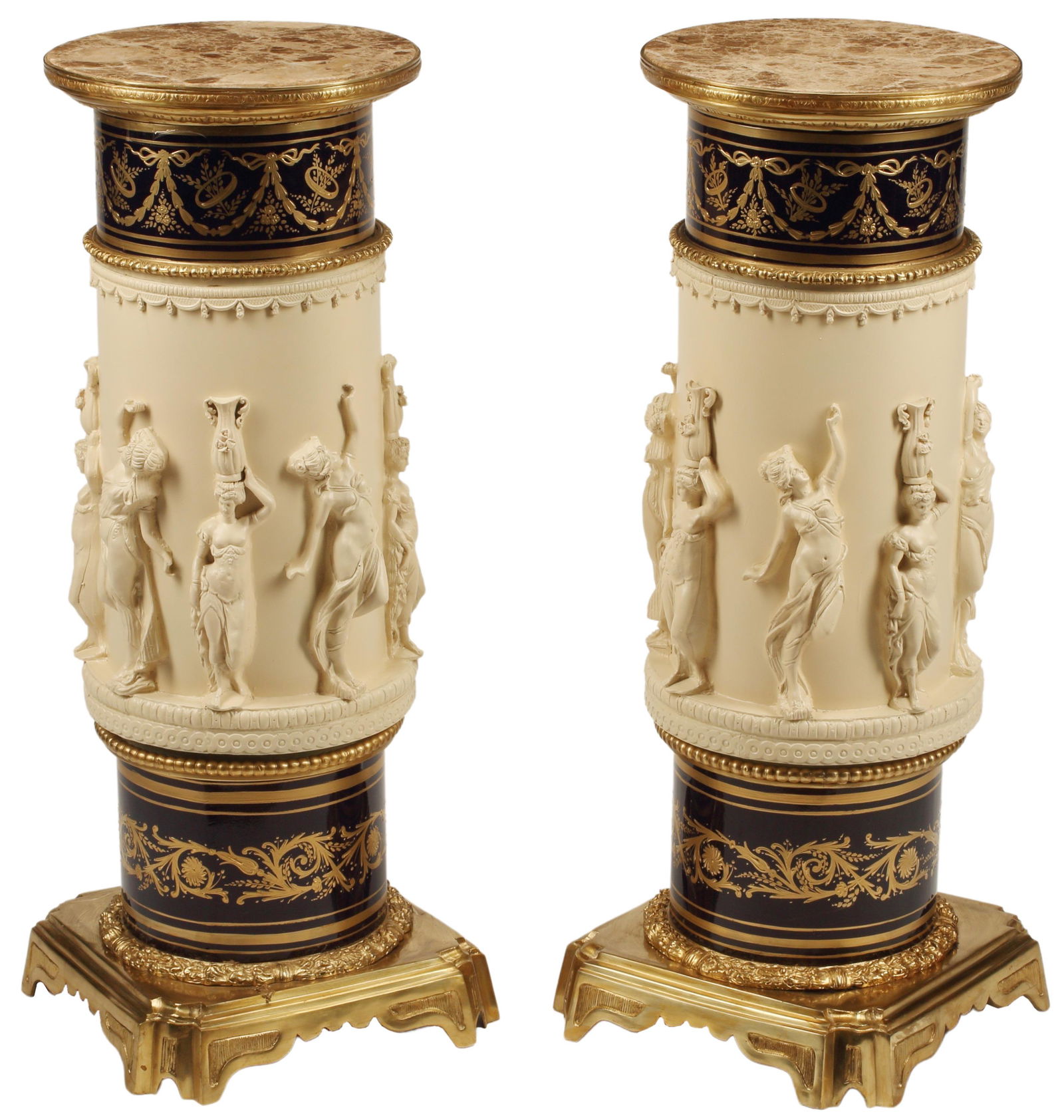 (2) NEOCLASSICAL STYLE PEDESTALS (1 of 4)
