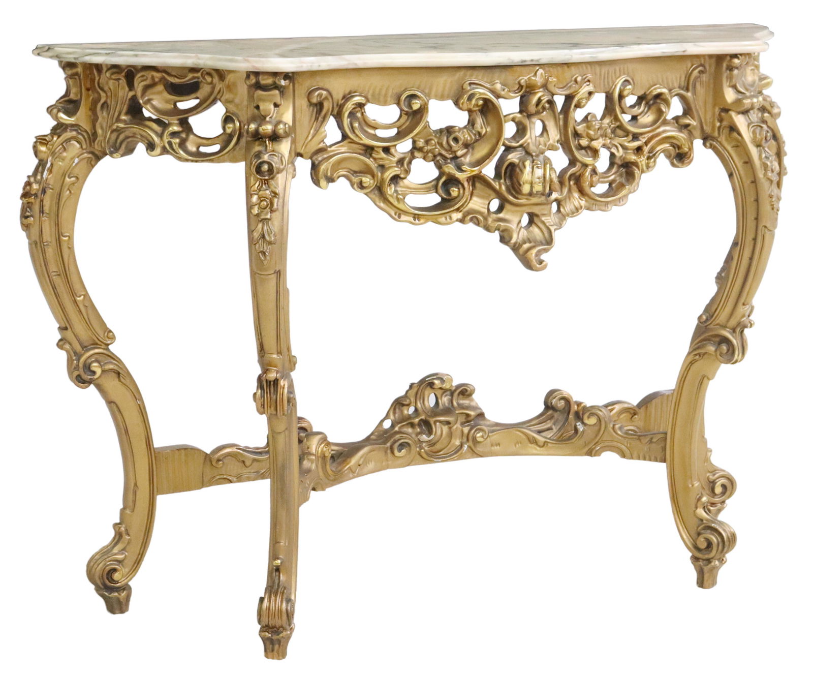 ITALIAN LOUIS XV STYLE GILTWOOD CONSOLE TABLE (1 of 4)