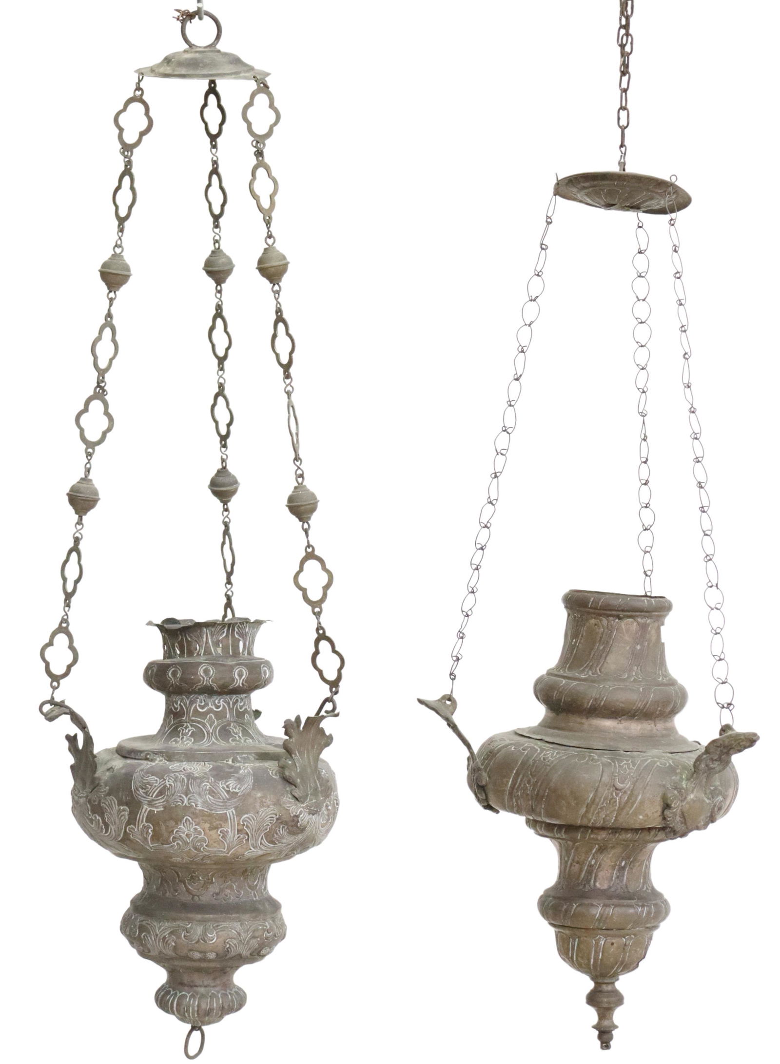 (2) CONTINENTAL HANGING 1-LIGHT SANCTUARY LAMPS (1 of 4)
