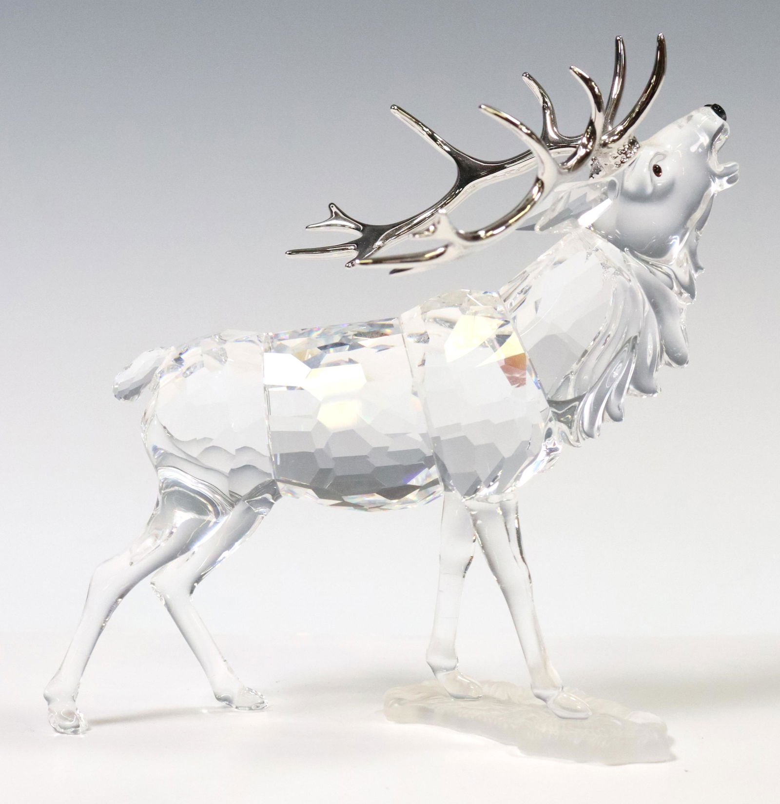 CRYSTAL STAG SILVER-TONE ANTLERS, LIKELY SWAROVSKI (1 of 4)