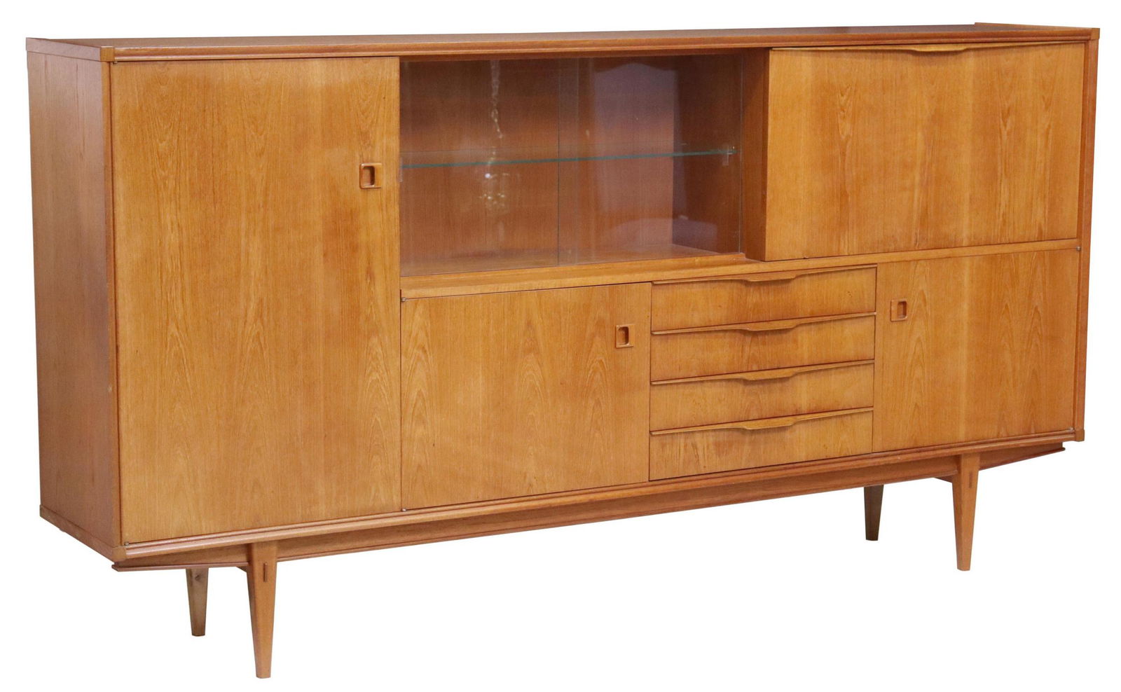 LARGE MID-CENTURY MODERN TEAK SIDEBOARD (1 of 6)