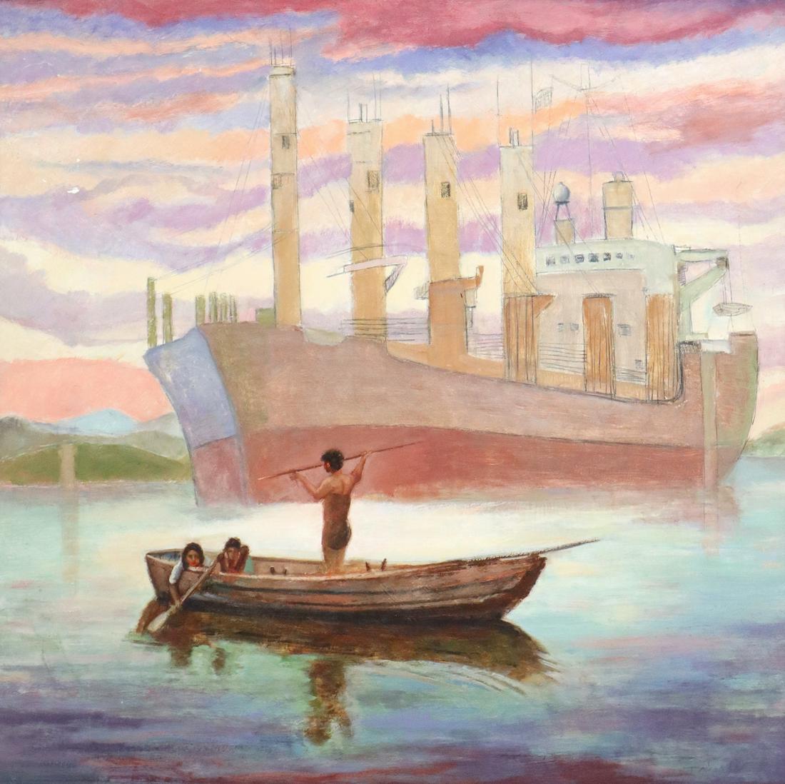 PABLO TABOADA (D.2015) YAMANA SUNSET, 36" X 36" (1 of 5)