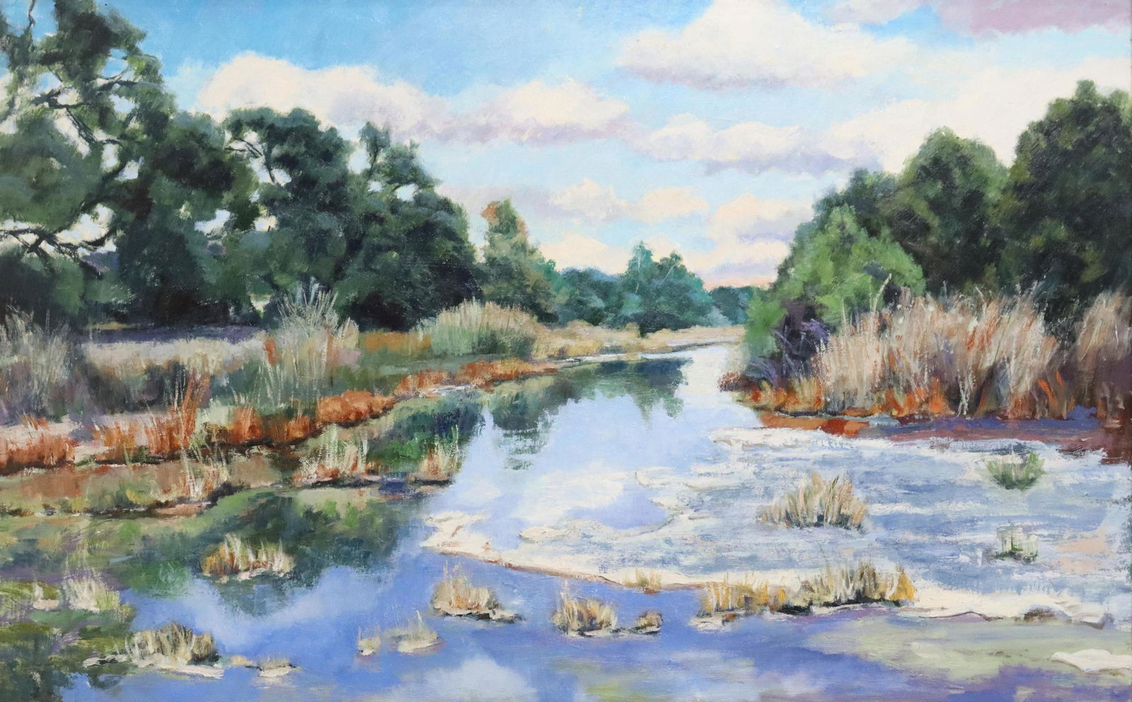 PABLO TABOADA (ATTRIB) LAKE LANDSCAPE, 30" X 48" (1 of 3)