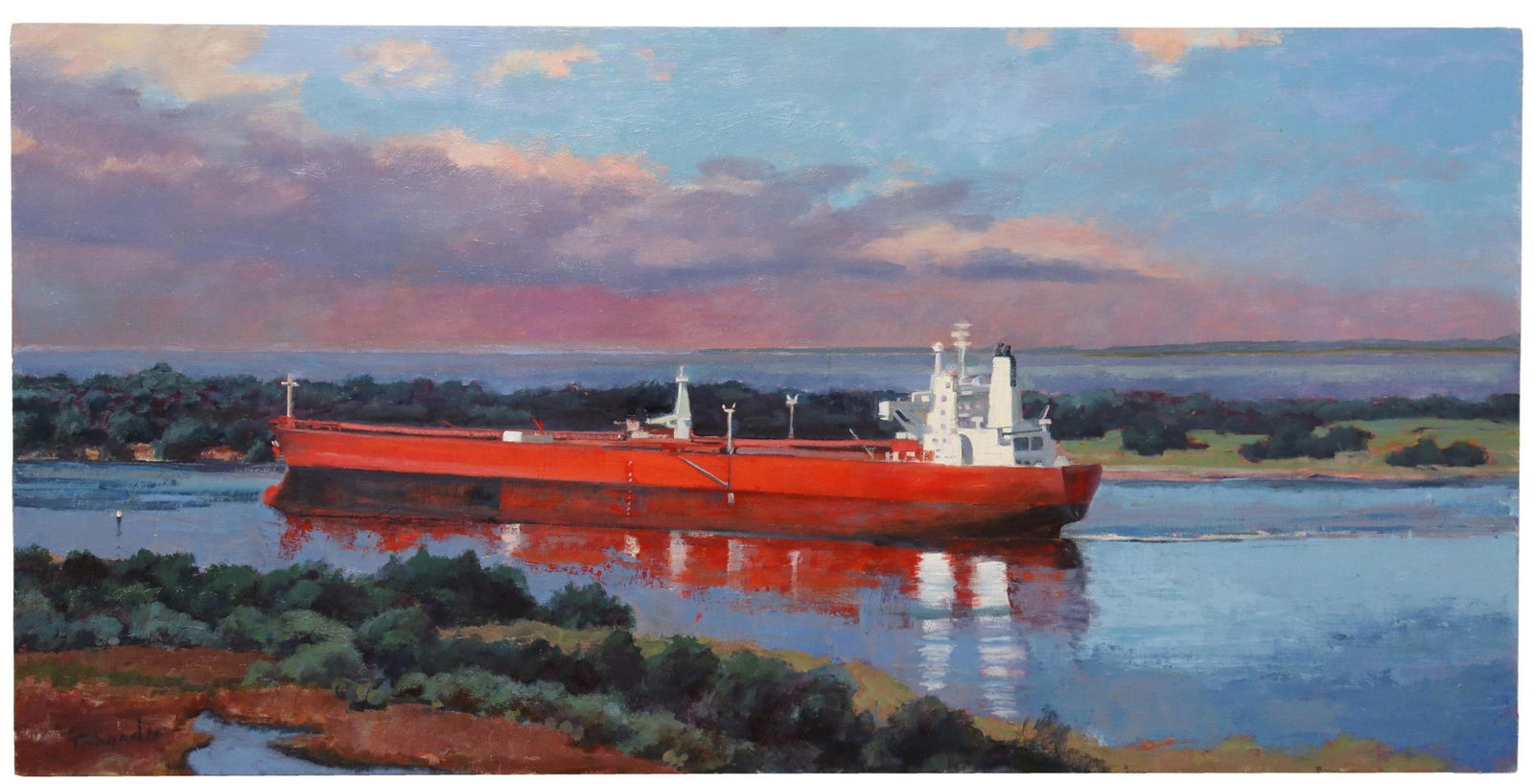 PABLO TABOADA (D.2015) TANKER SHIP, 30" X 60" (1 of 3)