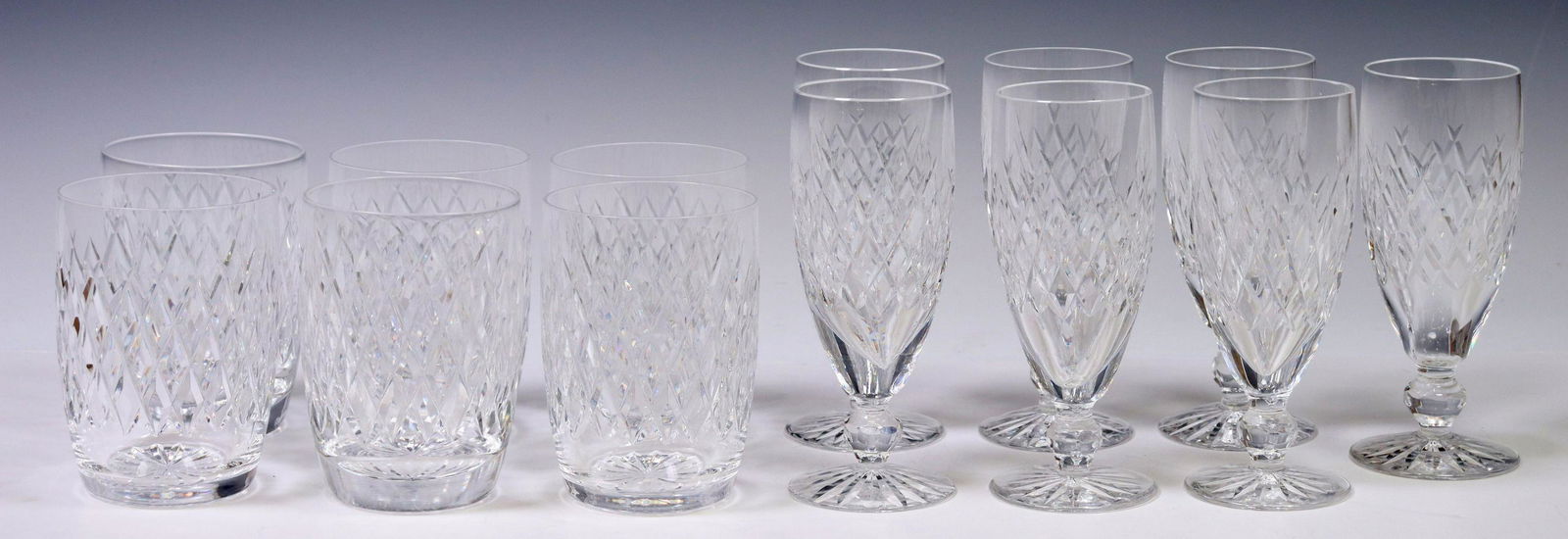 (13) WATERFORD BOYNE CRYSTAL CHAMPAGNE & TUMBLERS (1 of 4)
