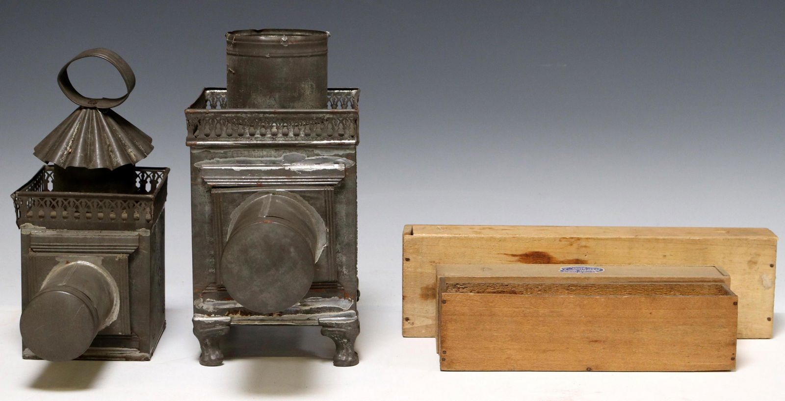 (2) FRENCH MAGIC LANTERNS & GLASS SLIDES (1 of 5)