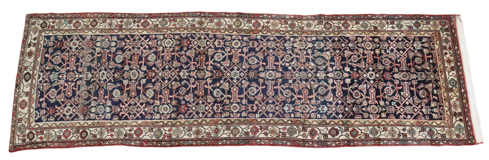 HAND-TIED PERSIAN BIJAR RUNNER, IRAN, 10'2" X 3'4" (1 of 3)