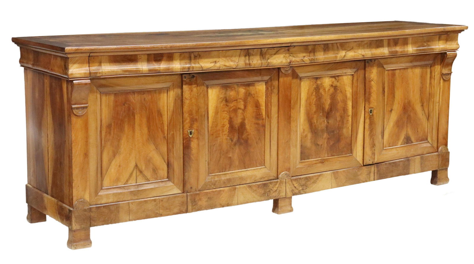 LARGE FRENCH LOUIS PHILIPPE WALNUT SIDEBOARD (1 of 6)
