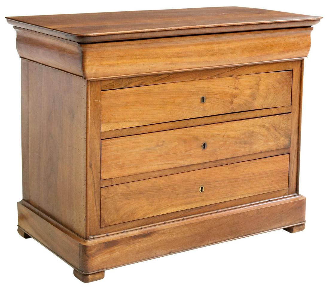 FRENCH LOUIS PHILIPPE FOUR DRAWER COMMODE (1 of 6)