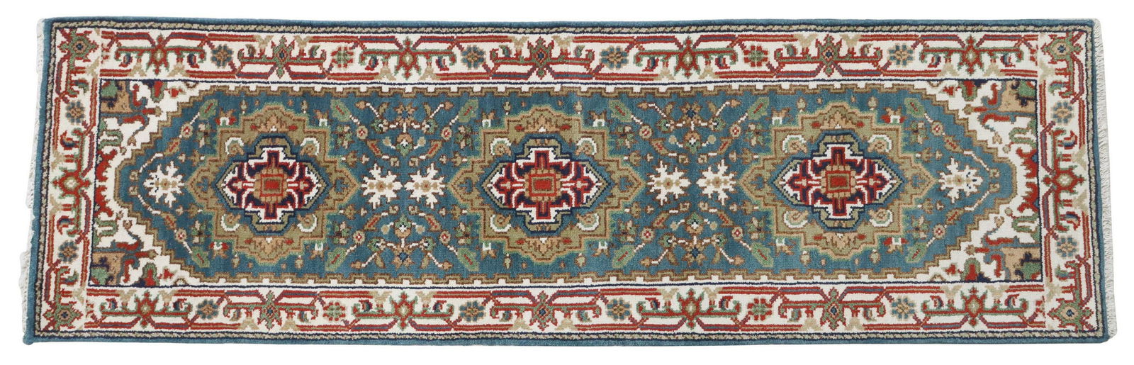 HAND-TIED SERAPI RUNNER, PAKISTAN, 7'11" X 2'5" (1 of 3)
