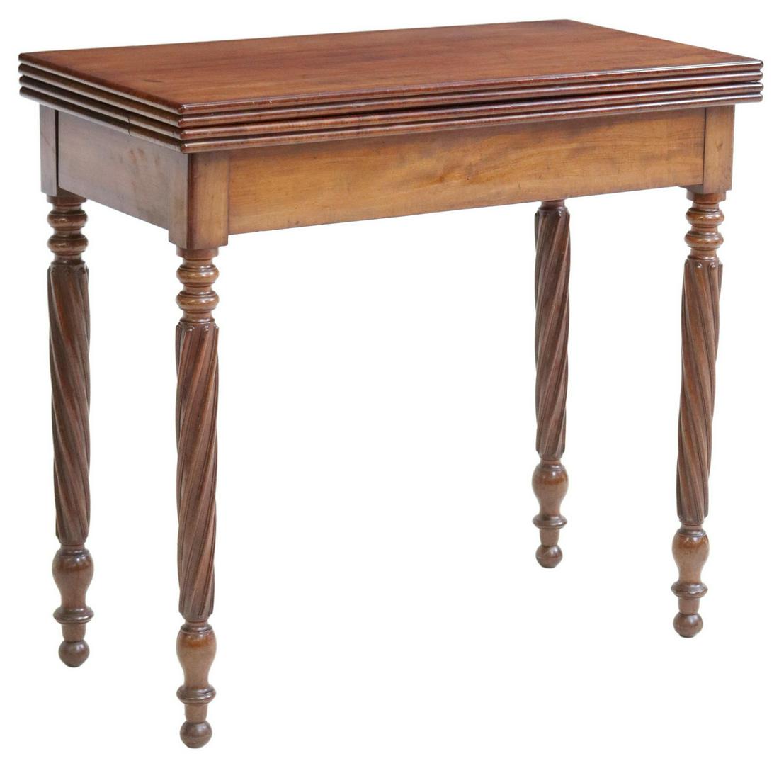 FRENCH MAHOGANY FLIP-TOP GAMES TABLE (1 of 7)