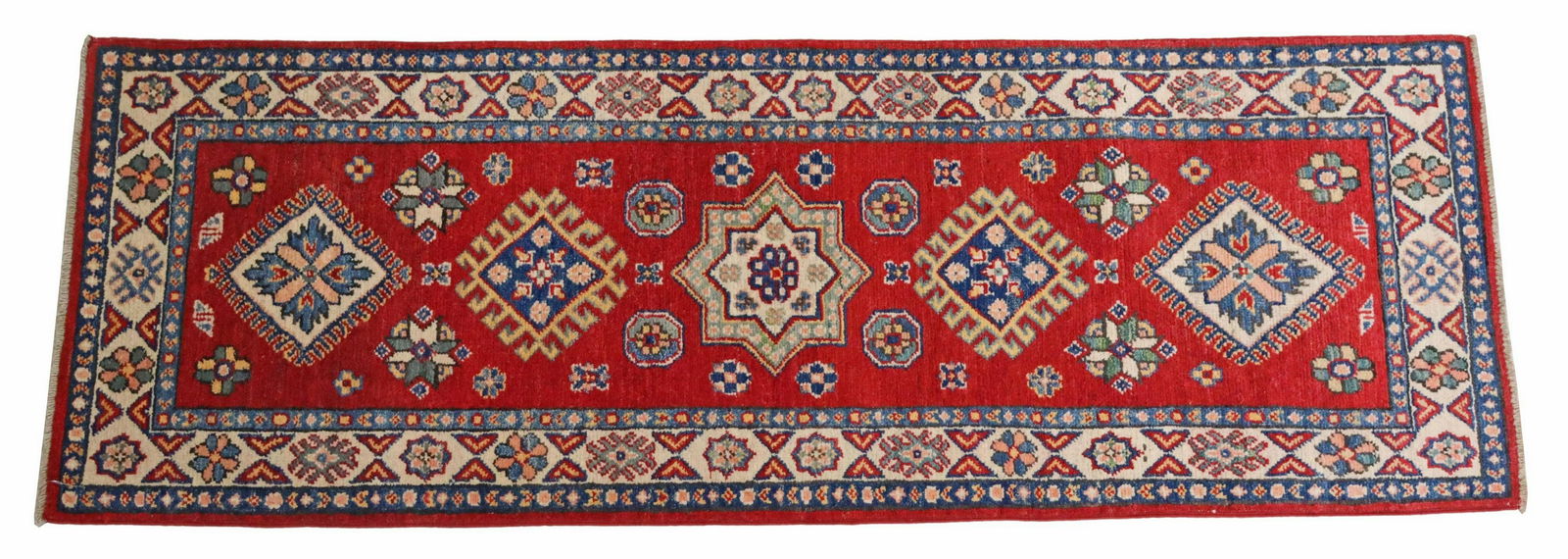 HAND-TIED KAZAK RUG, PAKISTAN, 5'8" X 2' (1 of 3)