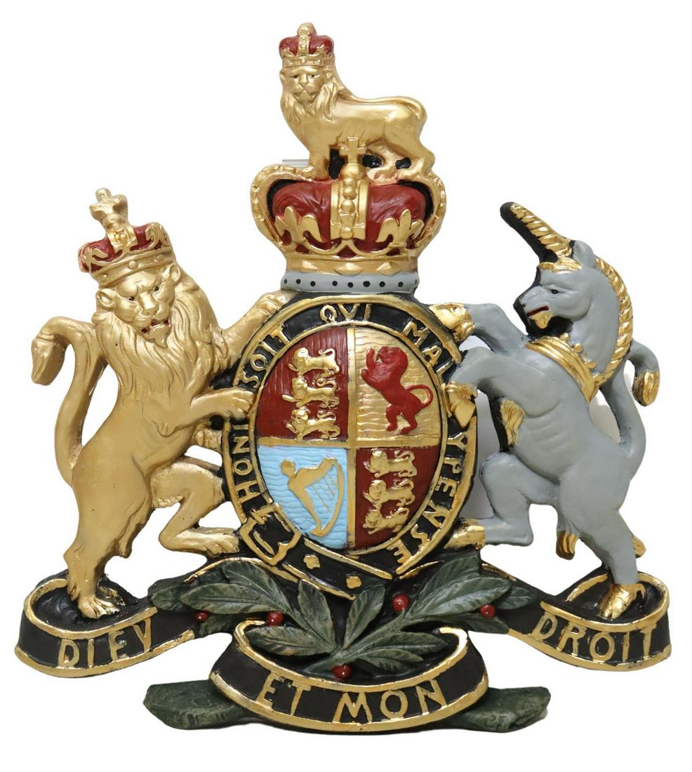 CAST ROYAL COAT OF ARMS OF THE UNITED KINGDOM (1 of 2)