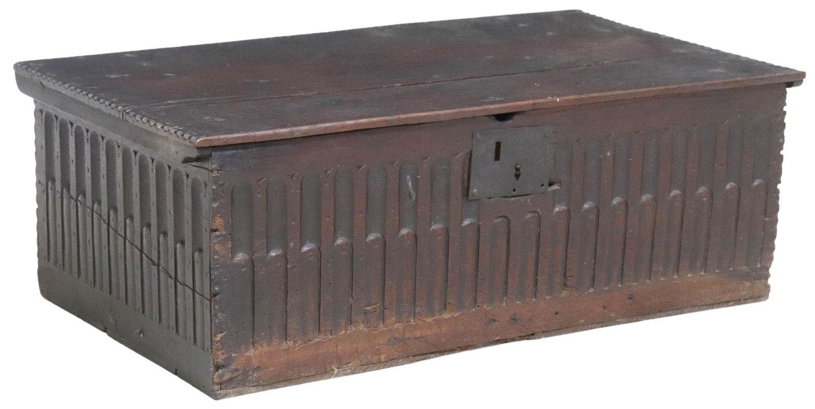 LARGE ENGLISH CARVED OAK BIBLE BOX (1 of 5)