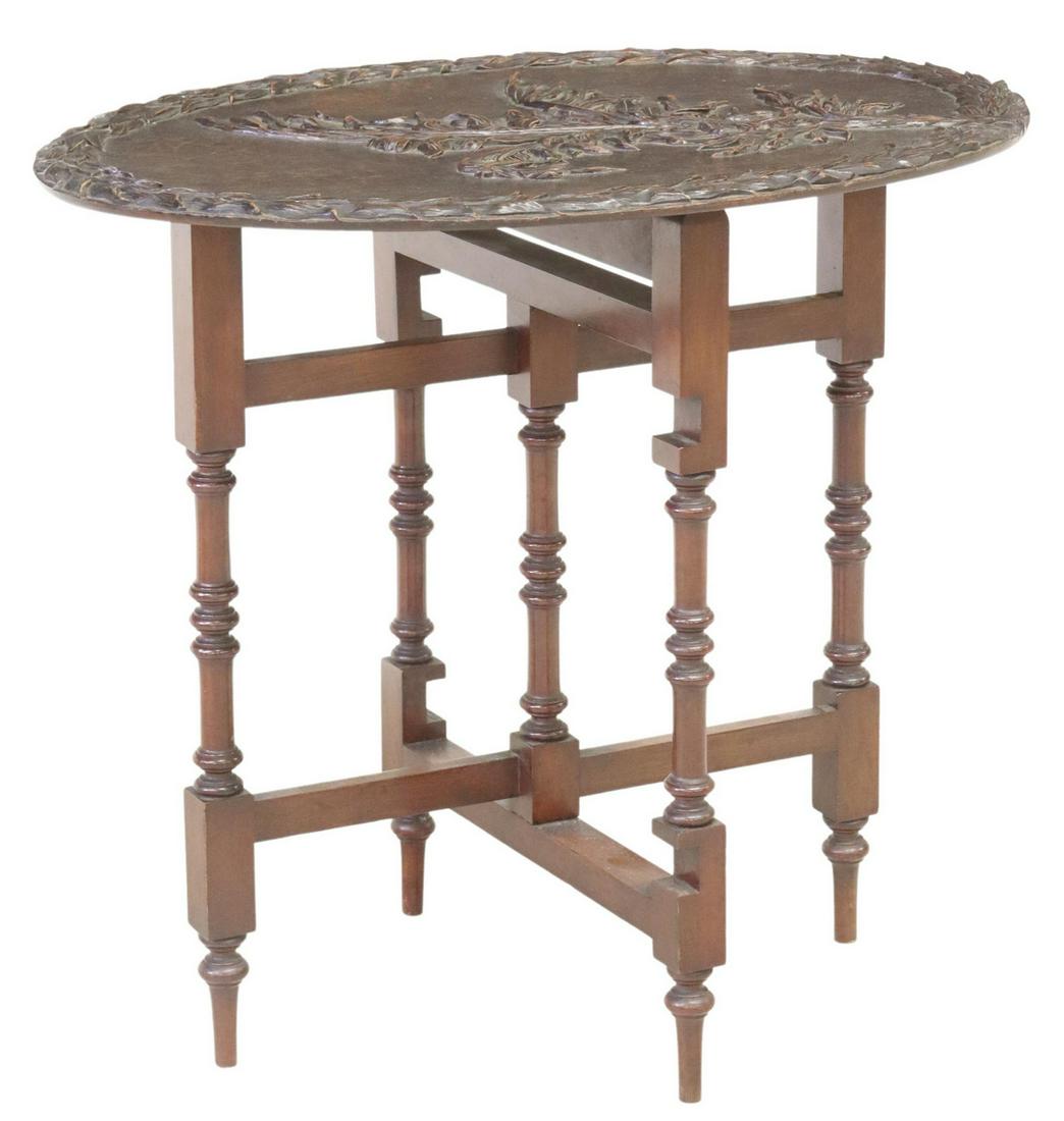 T. SIMPSON & SON MAHOGANY GATE-LEG SIDE TABLE (1 of 5)