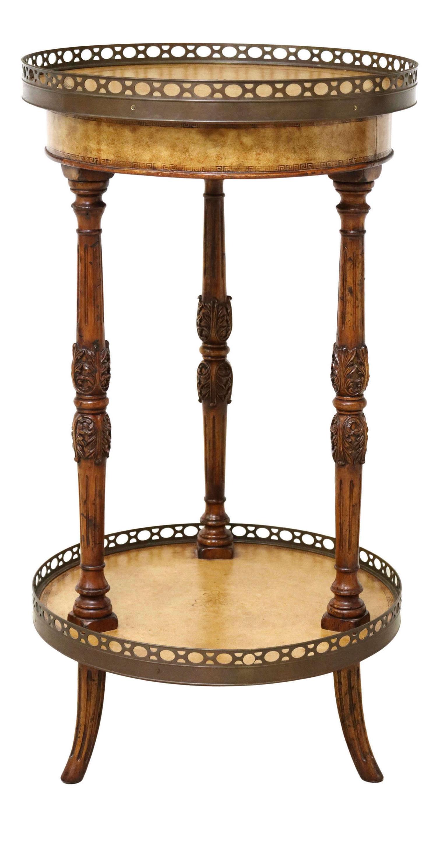 THEODORE ALEXANDER TWO-TIER SIDE TABLE (1 of 3)