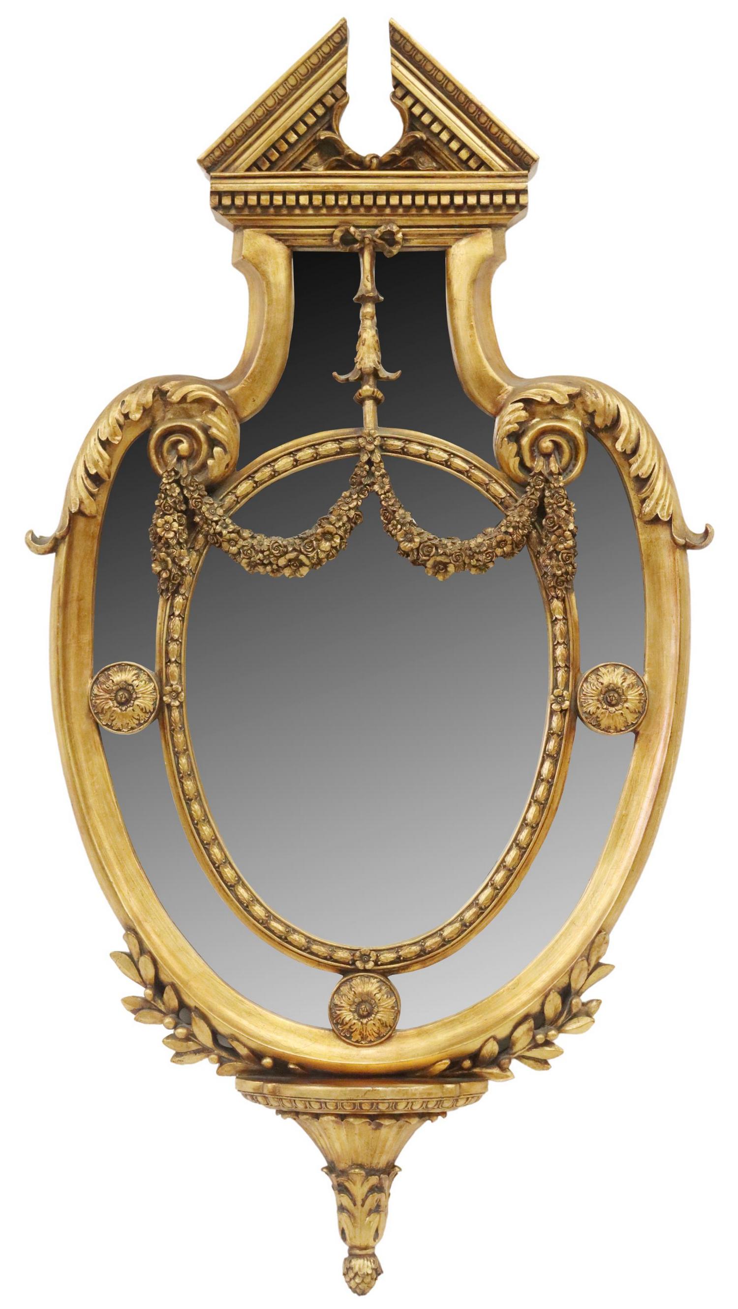 NEOCLASSICAL STYLE GILTWOOD WALL MIRROR (1 of 3)
