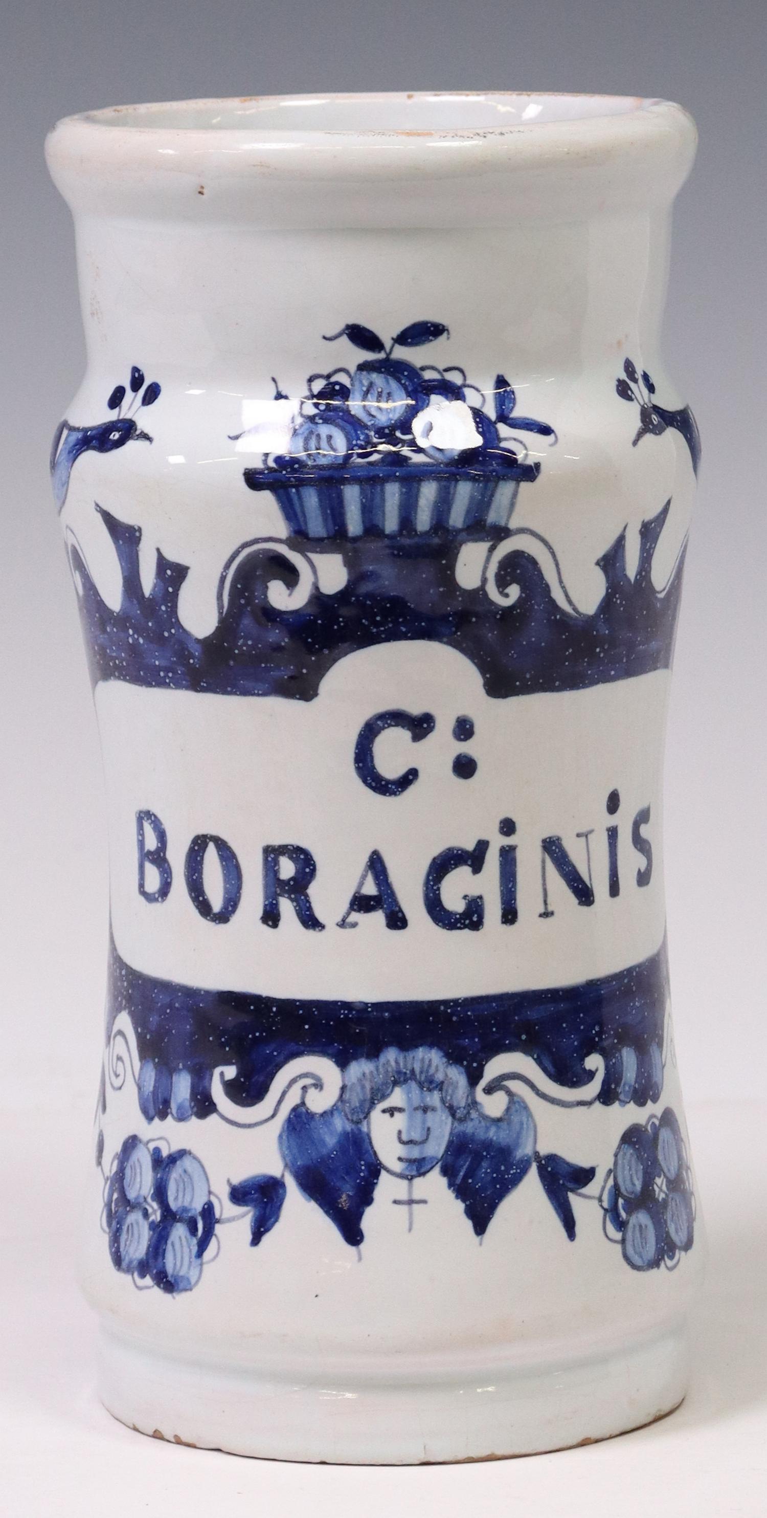 DELFT BLUE & WHITE APOTHECARY JAR (1 of 4)