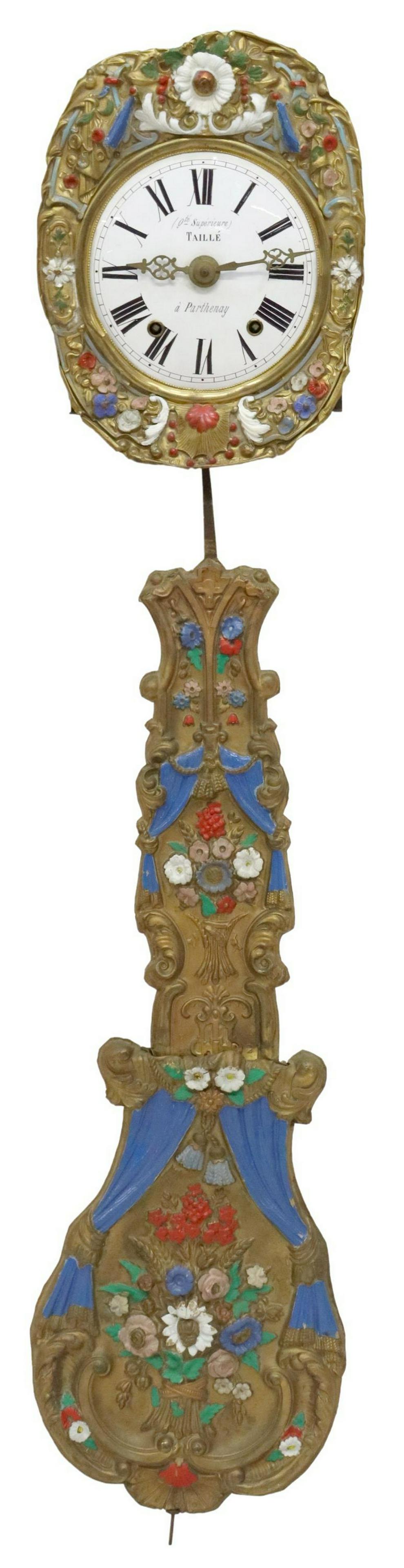 FRENCH COMTOISE WALL CLOCK, 19TH C. (1 of 6)