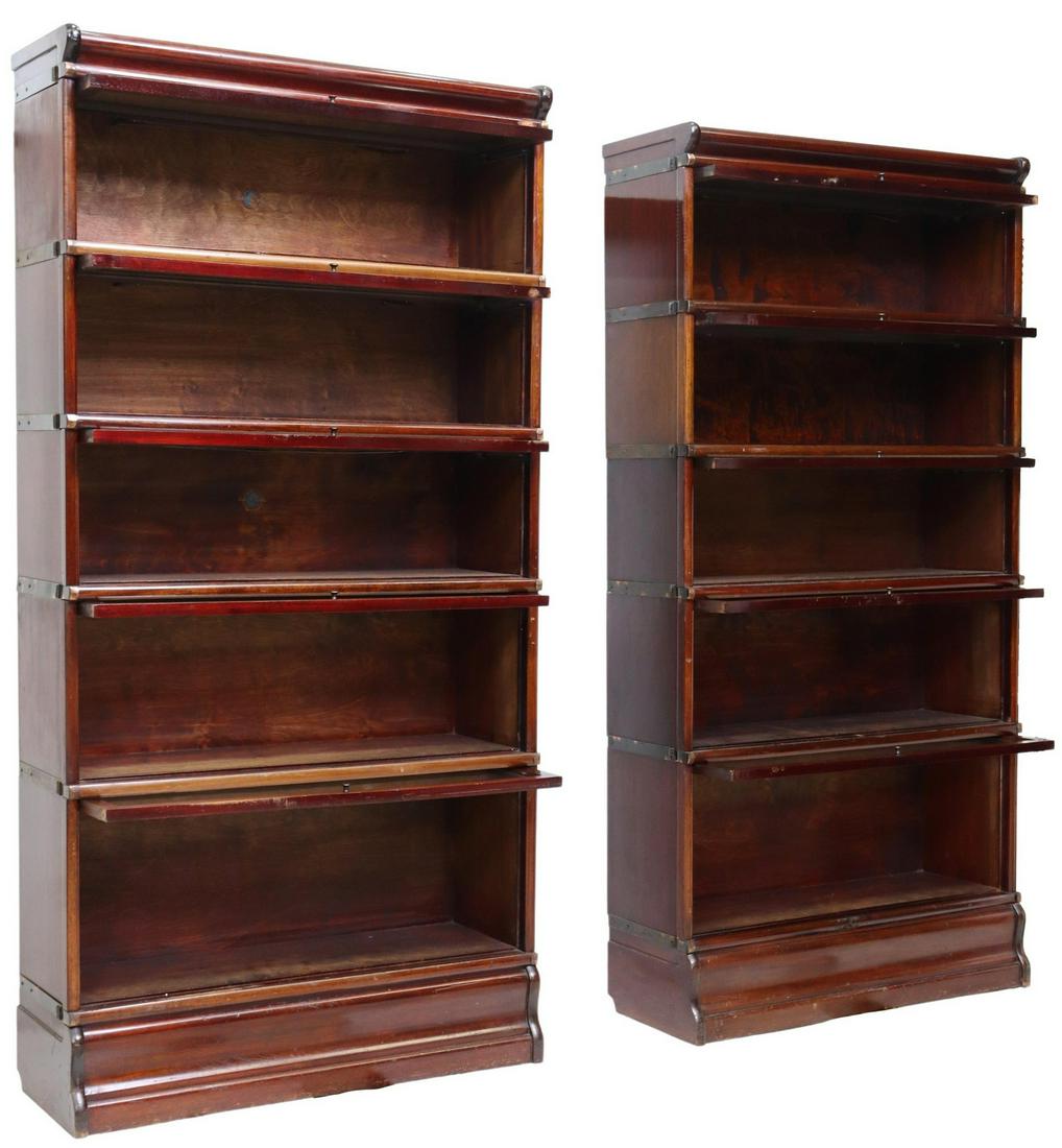 (2) GLOBE-WERNICKE 5-STACK BARRISTER'S BOOKCASE (1 of 4)