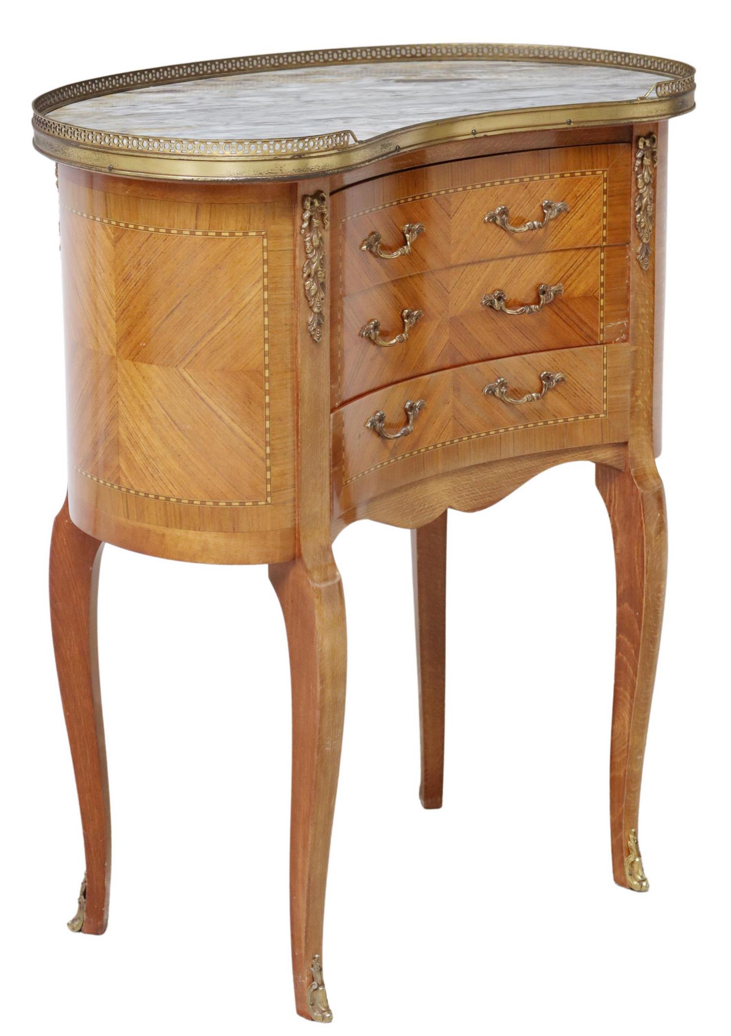 LOUIS XV STYLE KIDNEY-FORM SIDE TABLE (1 of 5)
