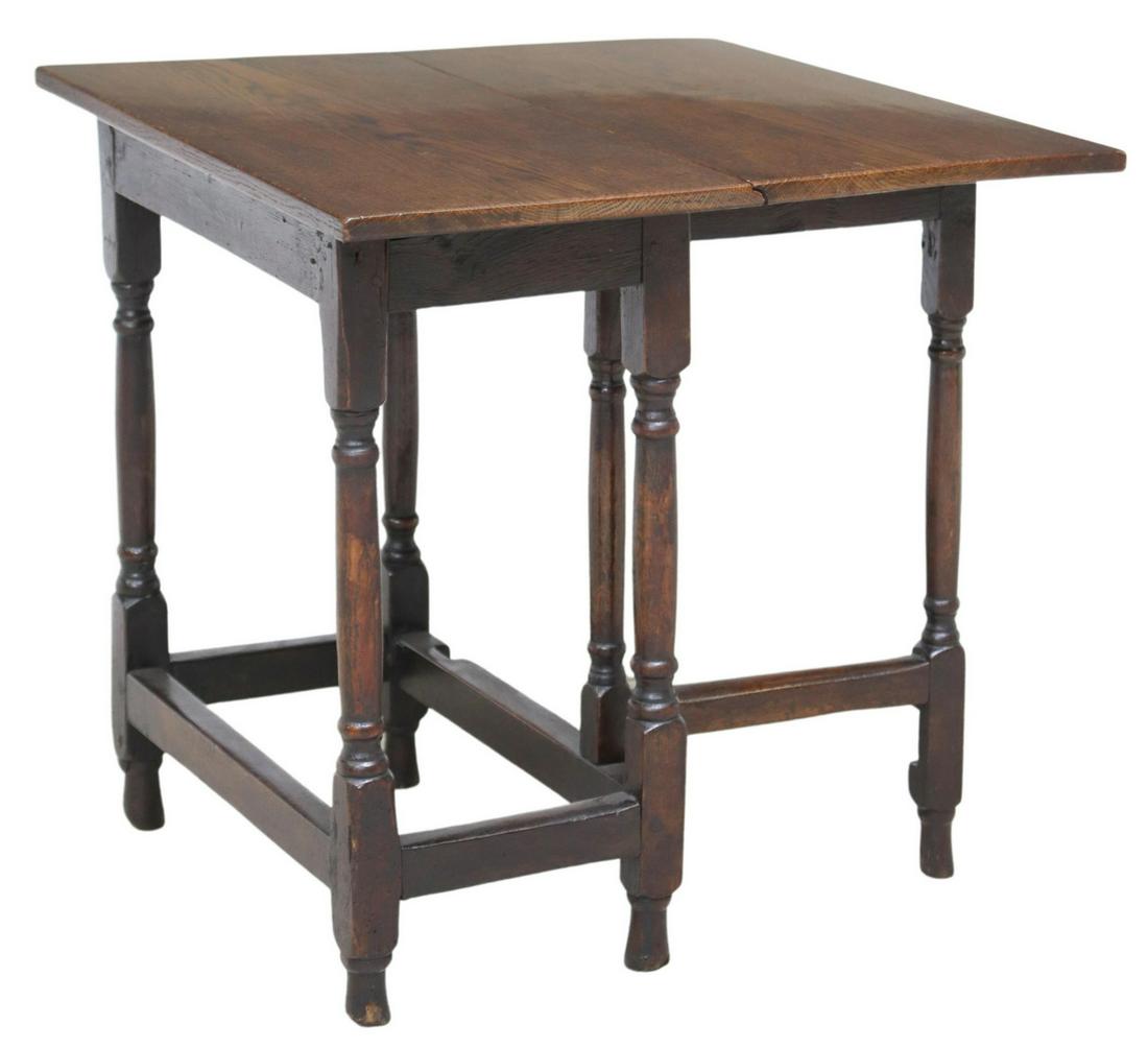 ENGLISH OAK SINGLE DROP LEAF TABLE (1 of 5)