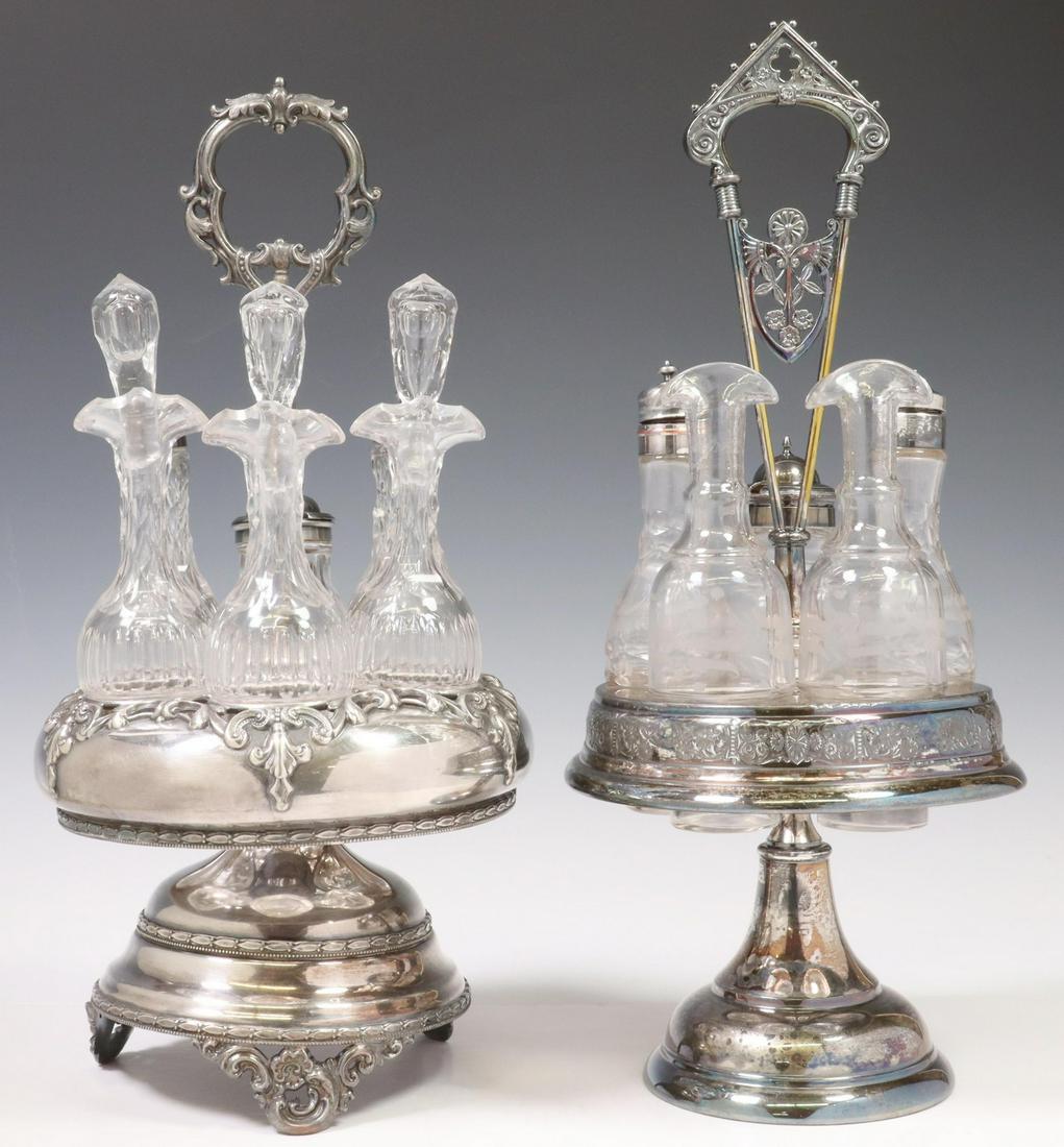 (2) VICTORIAN AMERICAN SILVERPLATE CRUET SETS (1 of 8)