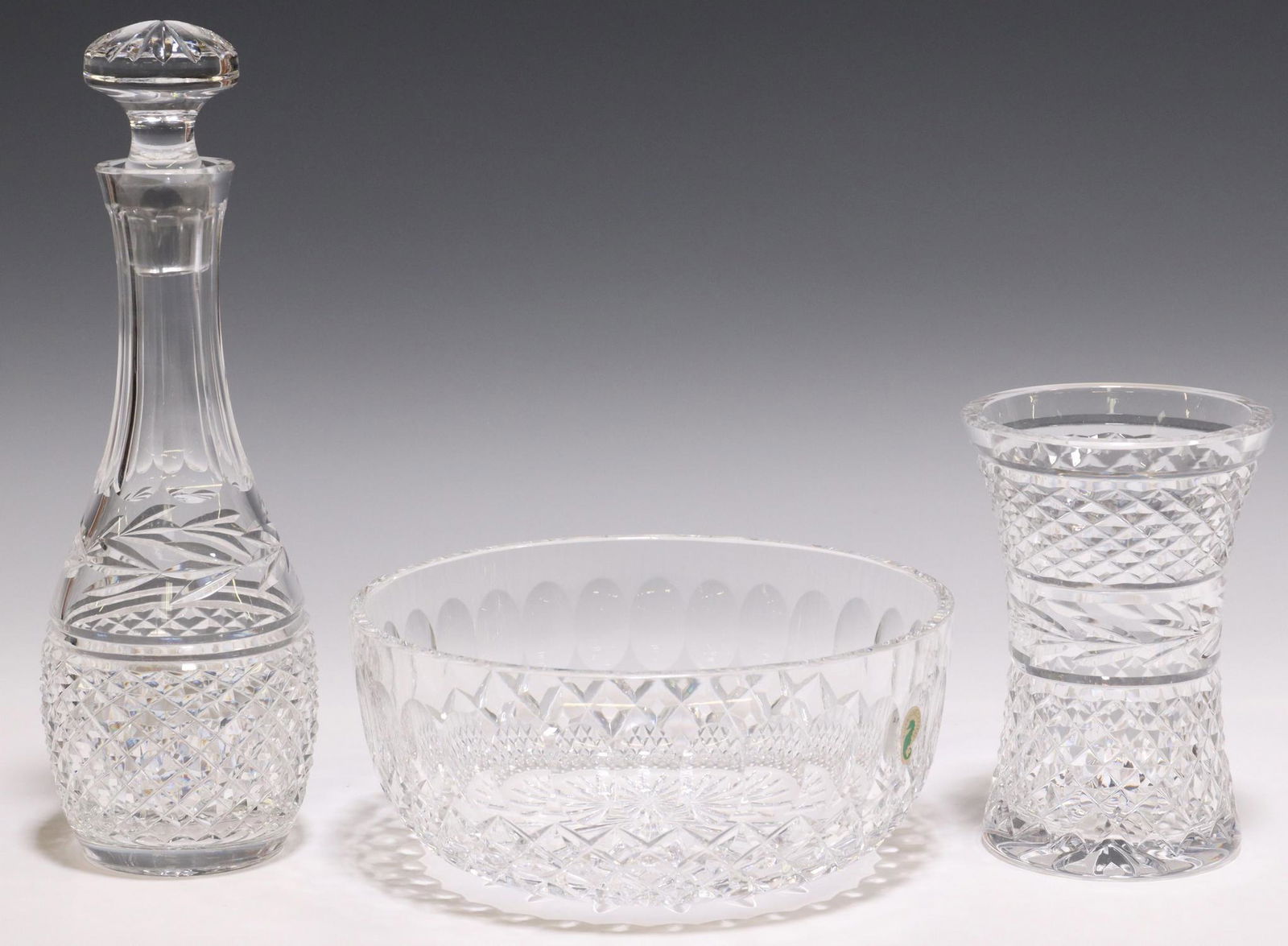 (3) WATERFORD CRYSTAL GLANDORE & COLLEEN TABLEWARE (1 of 4)