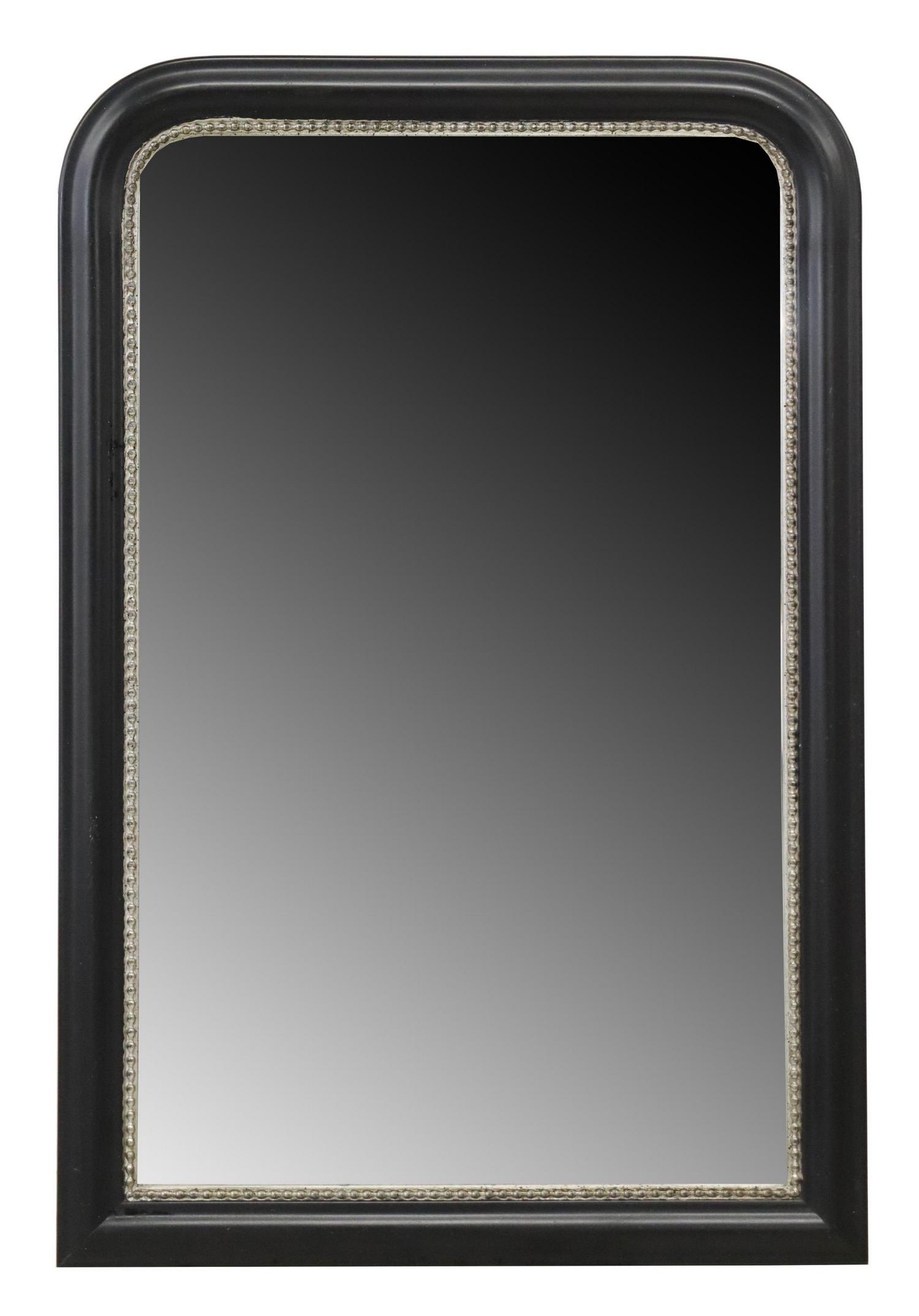 BLACK LOUIS PHILIPPE STYLE WALL MIRROR (1 of 3)