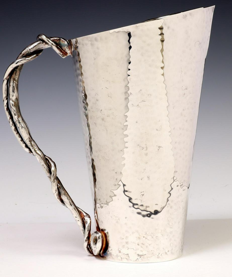 MICHAEL ARAM 'WISTERIA' SILVERPLATE WATER PITCHER (1 of 5)