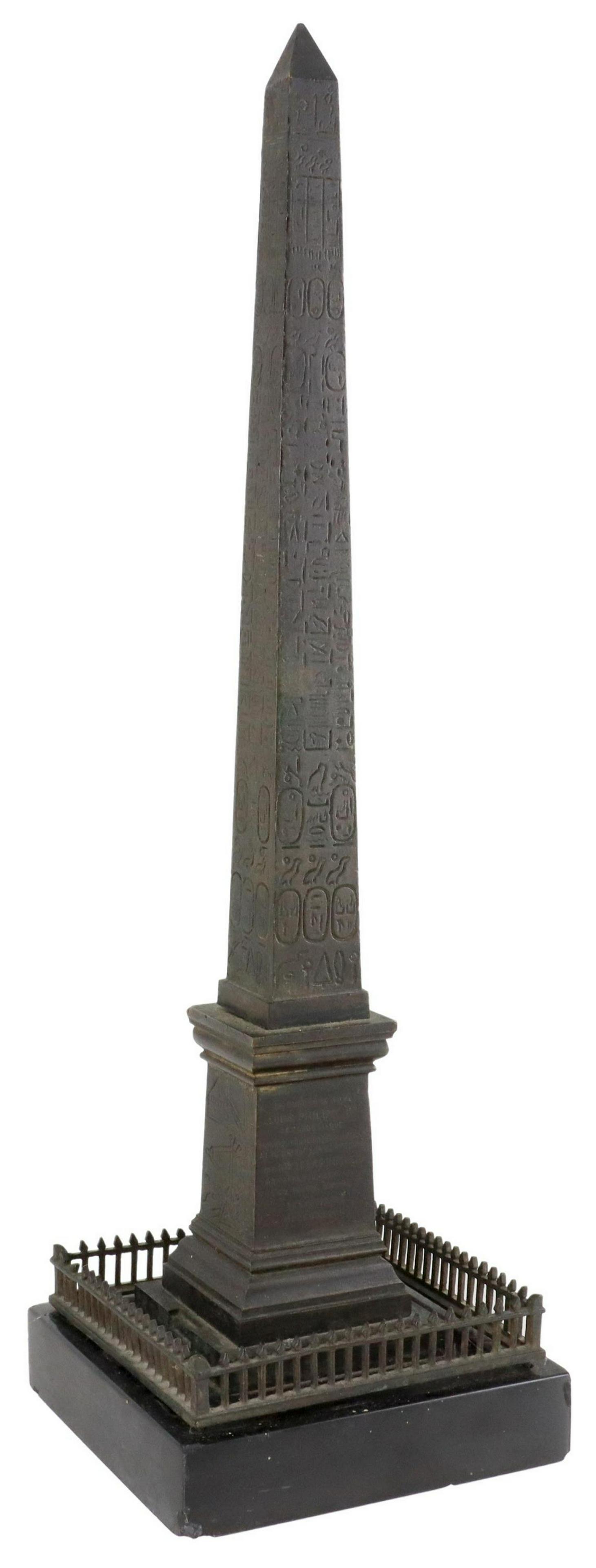GRAND TOUR STYLE BRONZE MODEL OF LUXOR OBELISK (1 of 5)