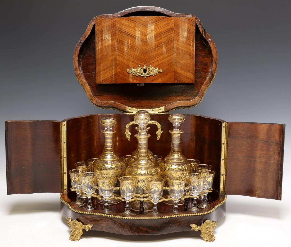 FRENCH CAVE A LIQUEUR & DECANTER SET (1 of 6)