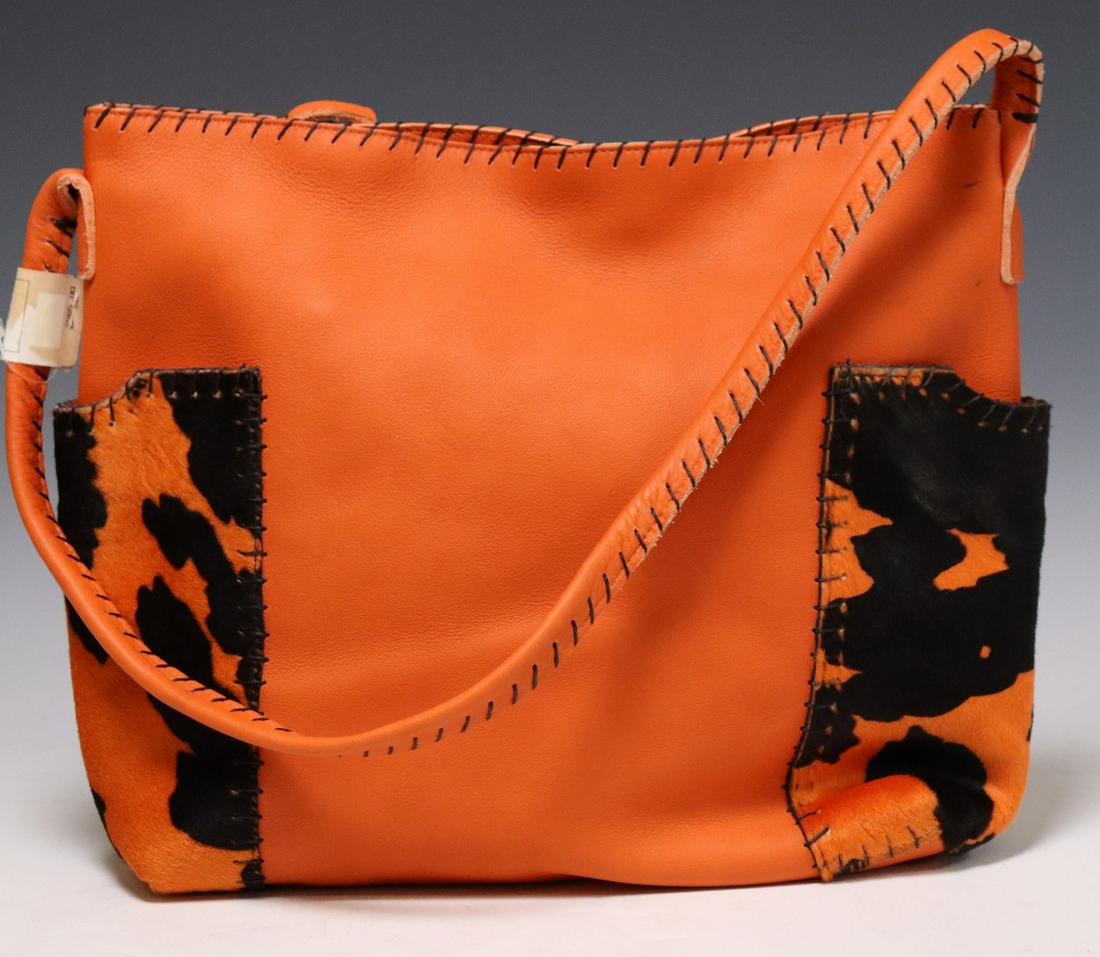 CARLOS FALCHI FOR NEIMAN MARCUS COW PRINT TOTE BAG (1 of 4)