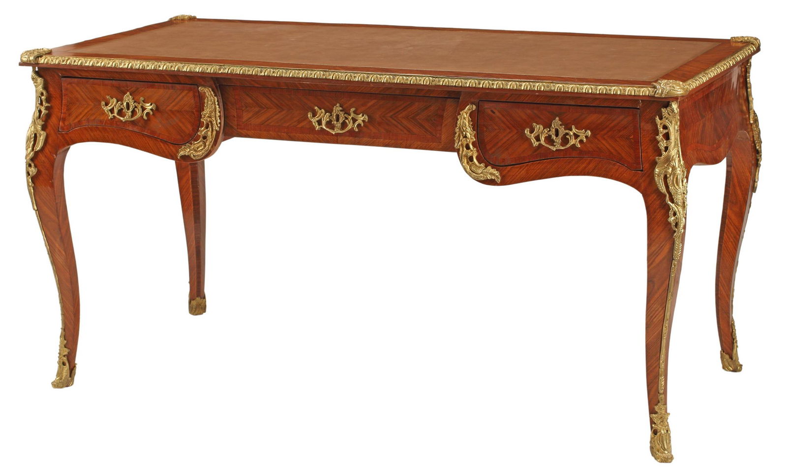 LOUIS XV STYLE ORMOLU-MOUNTED BUREAU PLAT (1 of 4)