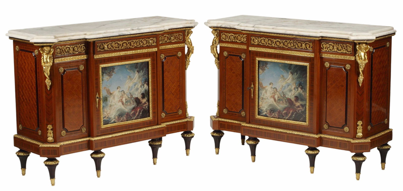 (2) LOUIS XVI STYLE ORMOLU-MOUNTED CABINETS (1 of 5)