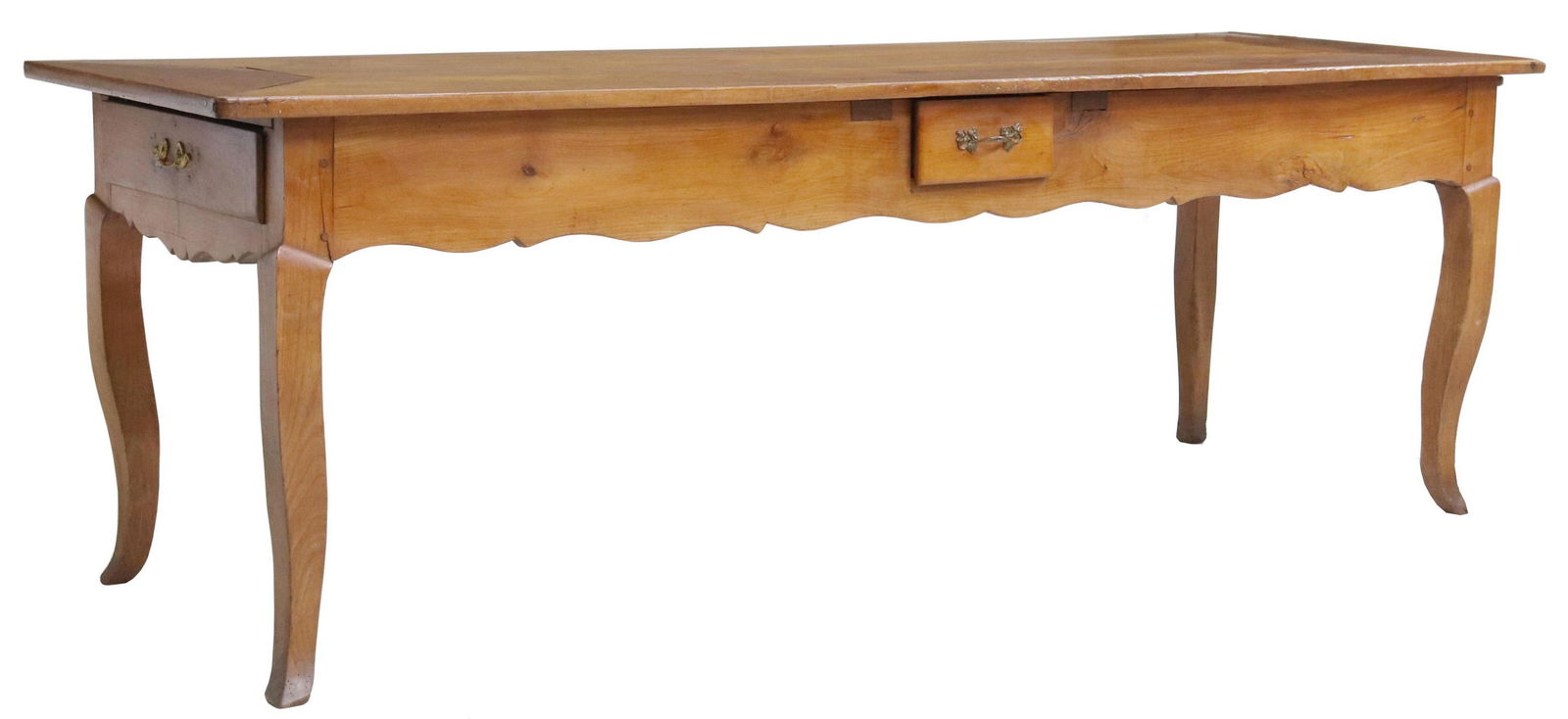 FRENCH PROVINCIAL FRUITWOOD FARMHOUSE TABLE (1 of 5)