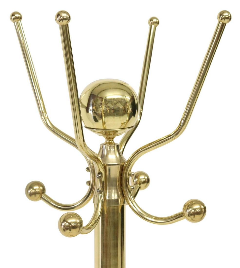 VINTAGE BRASS STANDING HALL TREE (1 of 3)