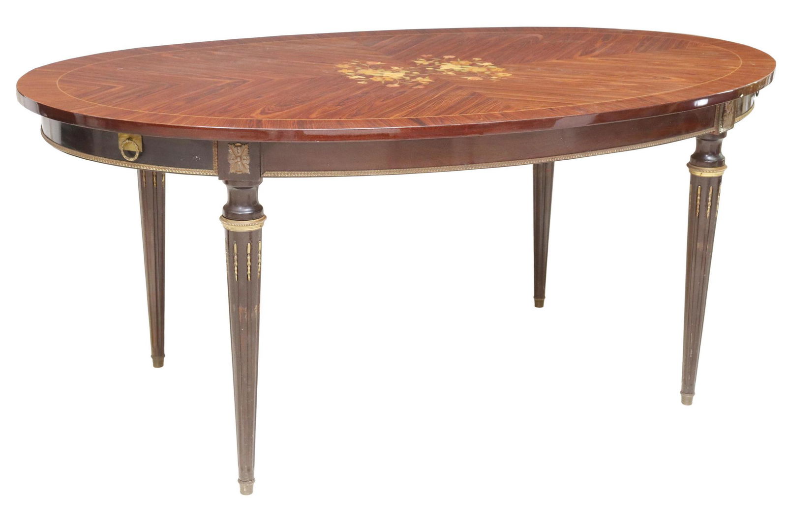 FRENCH LOUIS XVI STYLE MAHOGANY EXTENSION TABLE (1 of 5)