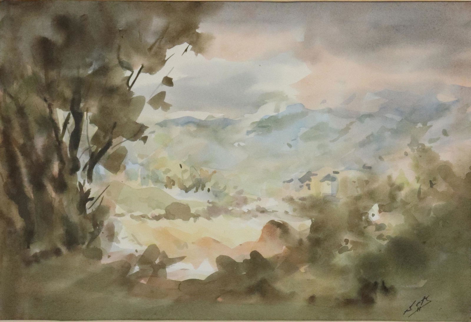 SALVADOR GUTIERREZ DE LA CONCHA (B1935) WATERCOLOR (1 of 5)